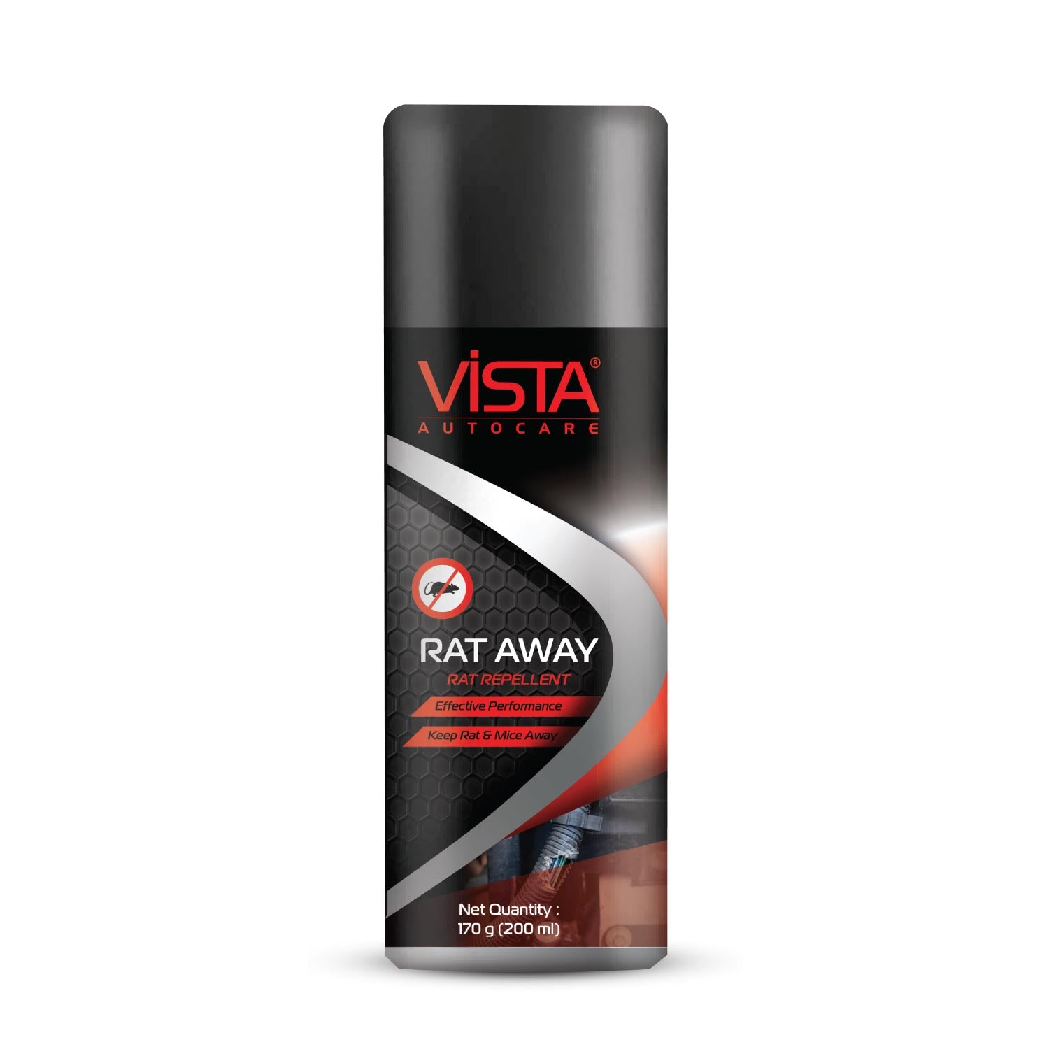 Are you curious about how to keep rats away from cars? Ensure complete protection from rats and mice damage to the engine cables, wires, wiring harness, and pipes of your car with the cruelty-free formulation of Vista Rat Away. A super effective way to repel rats, it sticks to all surfaces of the car and starts performing instantly.