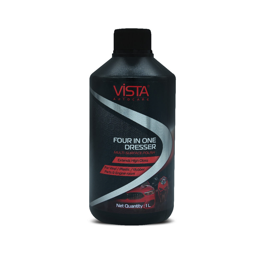 4 In 1 Dresser 1 L Multi-Surface Shiner Polish For Car, Bike, Scooter, Household & Office - Plastic, Rubber, Vinyl, Rexene, Interiors