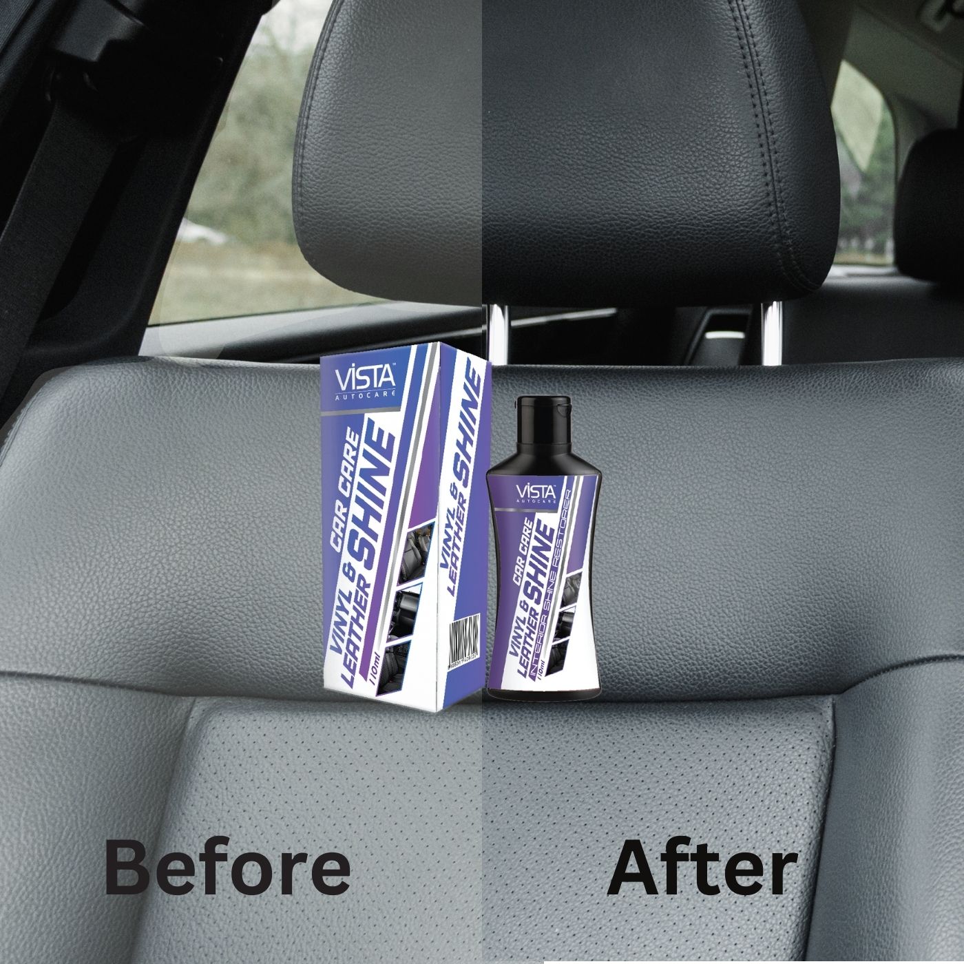 Vinyl & Leather Shine 110 ml (Free Applicator Sponge)