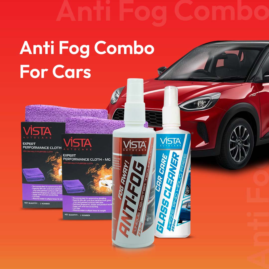 Anti Fog Combo For Cars - CK11 | 4-in-1 Clear Vision Bundle | Fog Prevention & Glass Cleaning