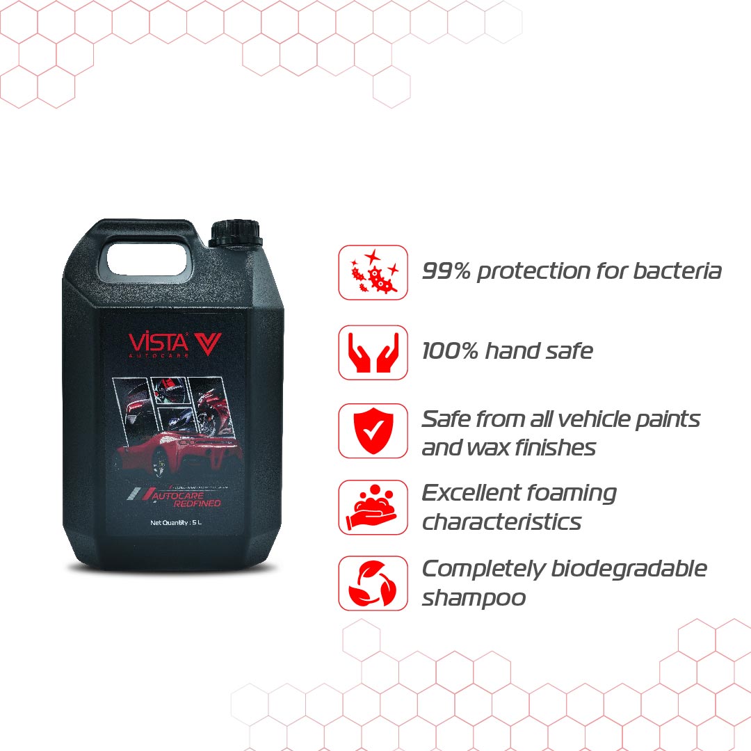 Auto Shampoo Eko 5 L - pH Balance Formula, For Car and Bike