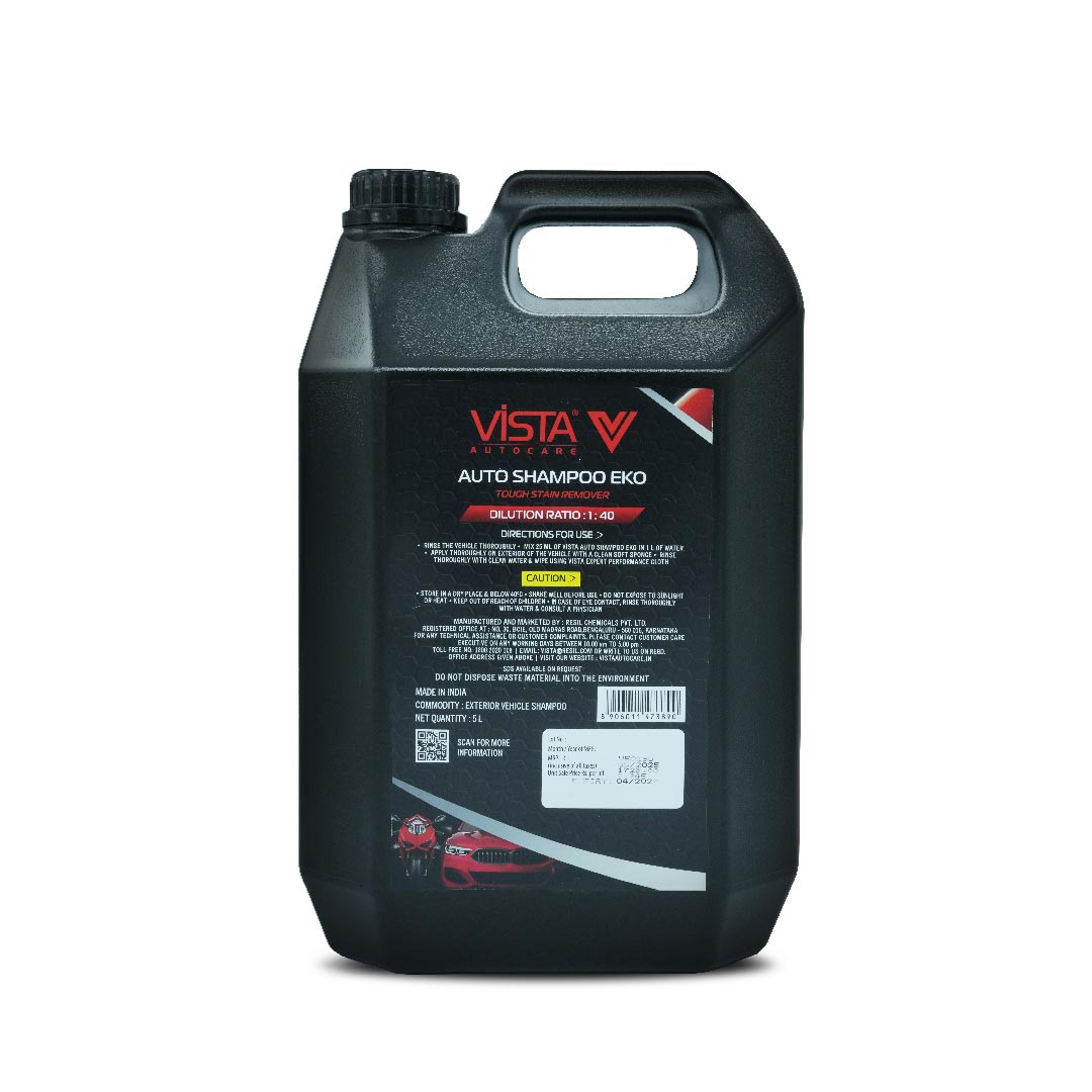 Auto Shampoo Eko 5 L - pH Balance Formula, For Car and Bike