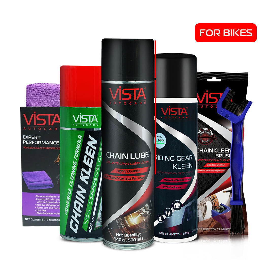 Bike Rider Kit Explorer - BK1 | Pack of 5 Maintenance Kit | Complete Chain & Gear Care Bundle