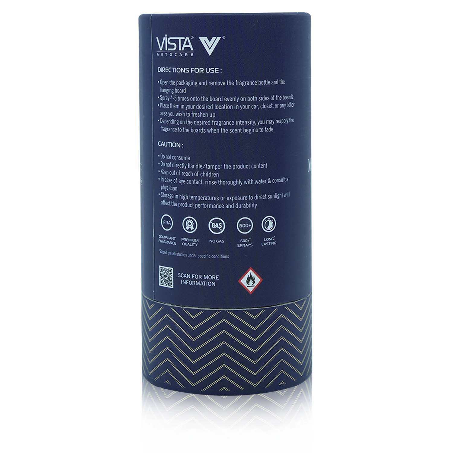 Vista Aura Premium Car Perfume - Mediterranean Bliss 50 ml with 2 Hanging Boards | Long Lasting Car Air Freshener Luxury Perfume | 600+ Sprays | Hanging Freshener