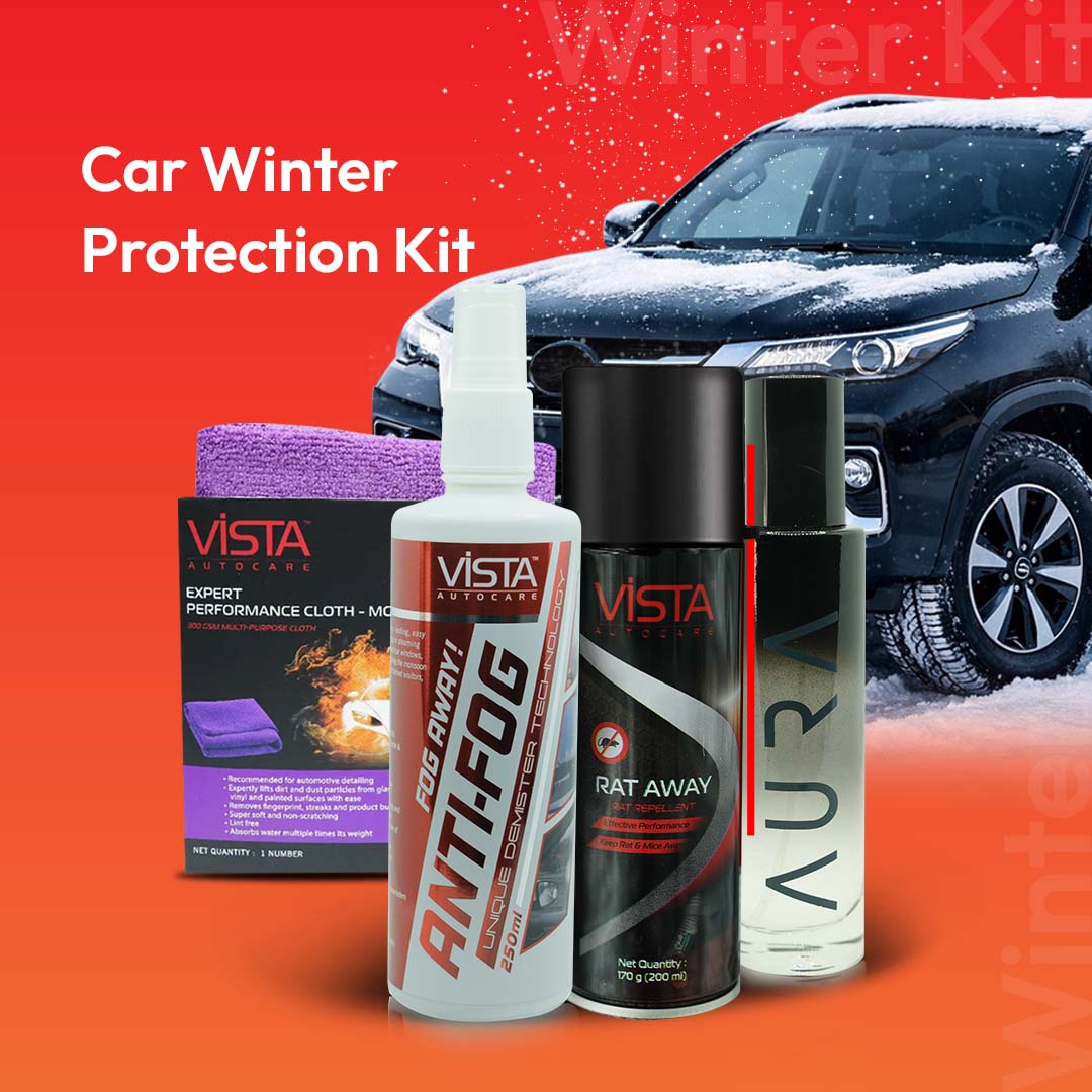 Car Winter Protection Kit -CK8 | 4-in-1 Cold Weather Defense | Anti-Fog, Rat Repellent & Crown Freshener