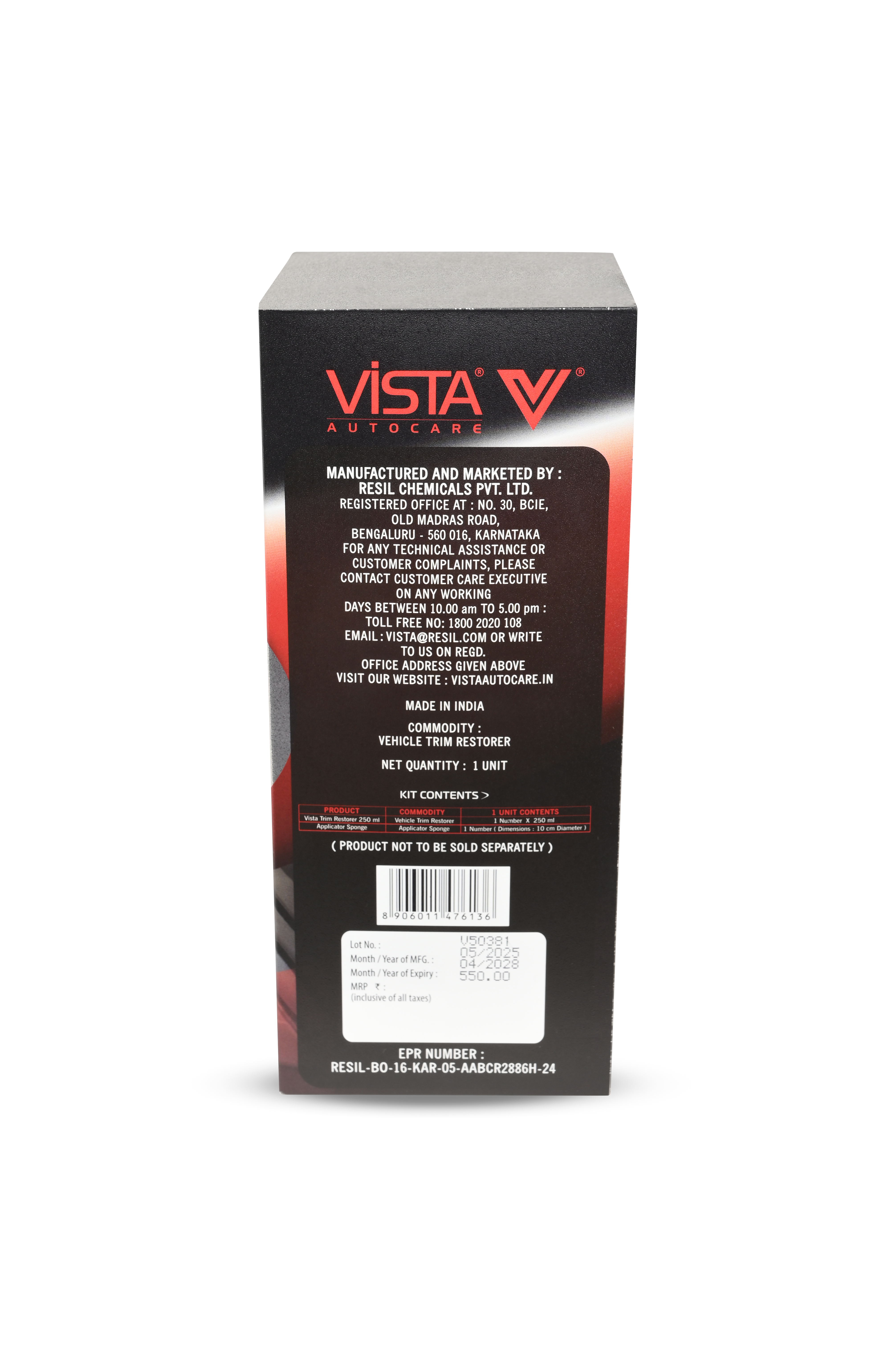 Trim Restorer 250 ml - Premium Exterior Plastic & Vinyl Revitalizer