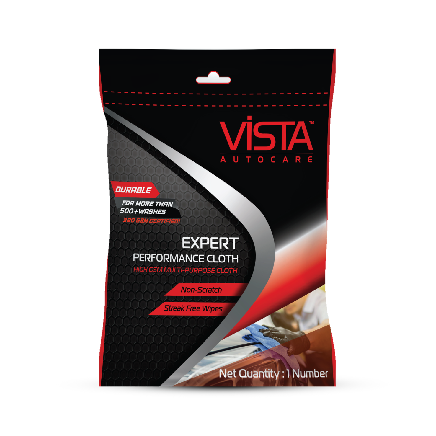 Vista Auto Care Auto Wash Shampoo 500 ml | pH Balanced Formula for a Spotless Shine with Expert Performance Microfiber Cloth HG