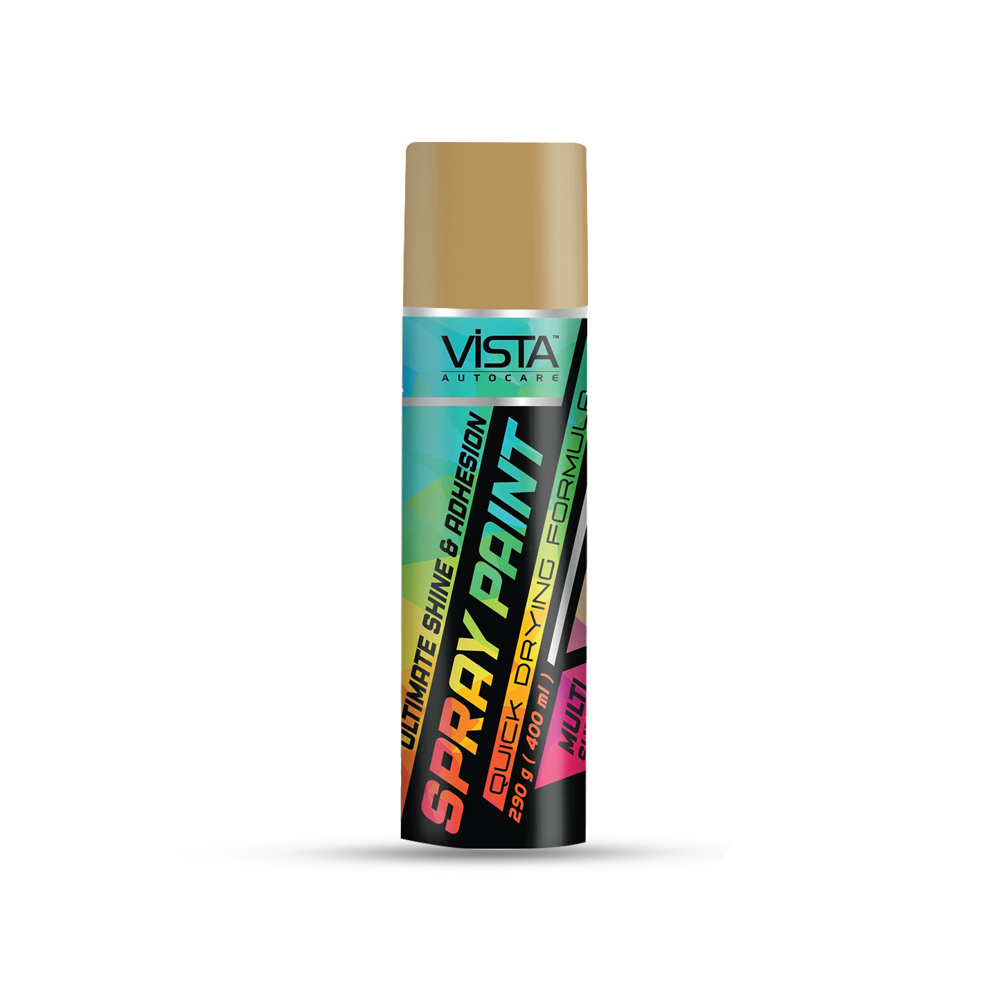 Spray Paint Gold 400 ml (290 g) | Quick Drying with Gloss finish for Metal, Wood, Walls | Acrylic Spray Paints