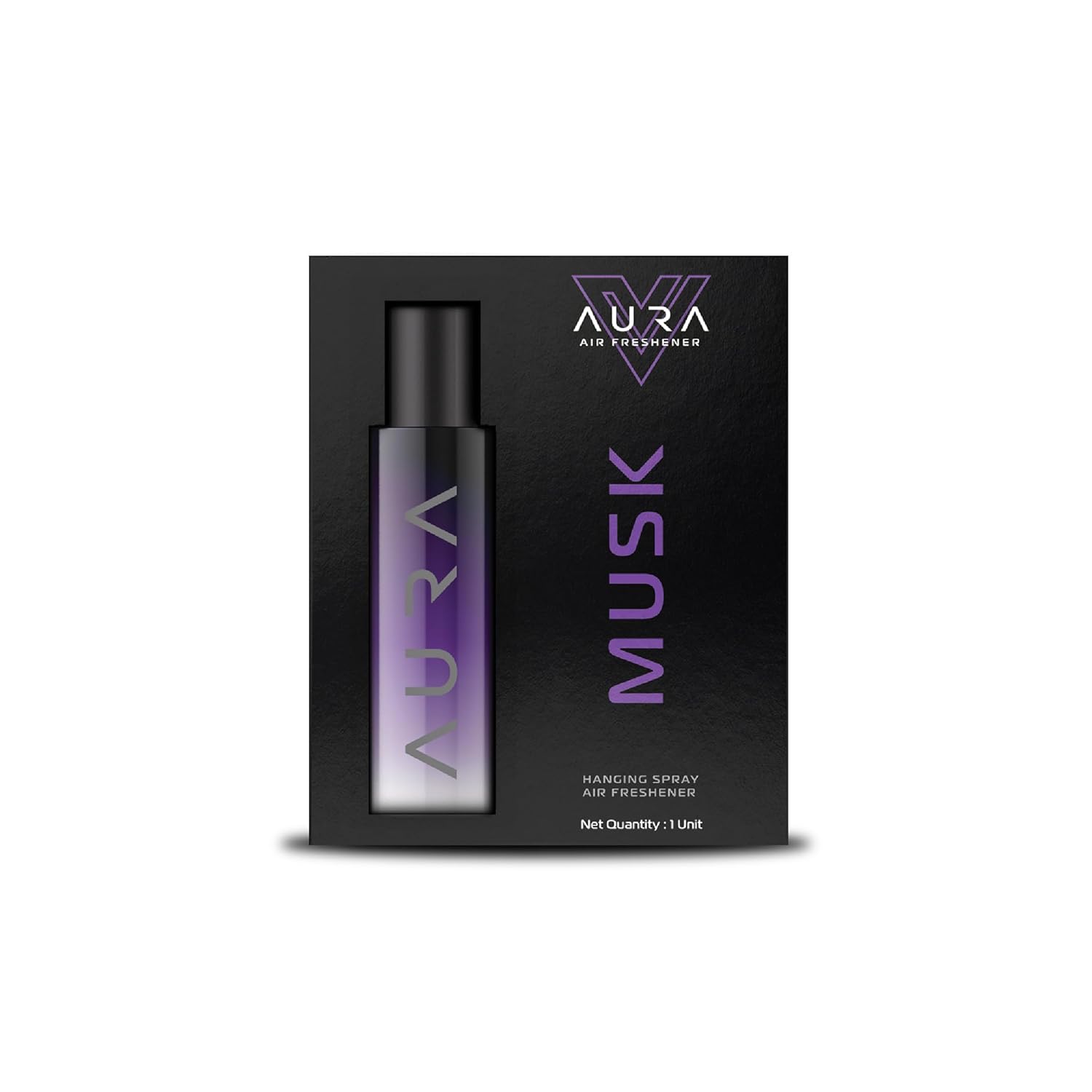 Vista Aura Hanging Air Freshener - Musk 30 ml with 2 Hanging Boards | For Cars, Home, Living Spaces, Office, Closets, Bathrooms | 400 + Sprays