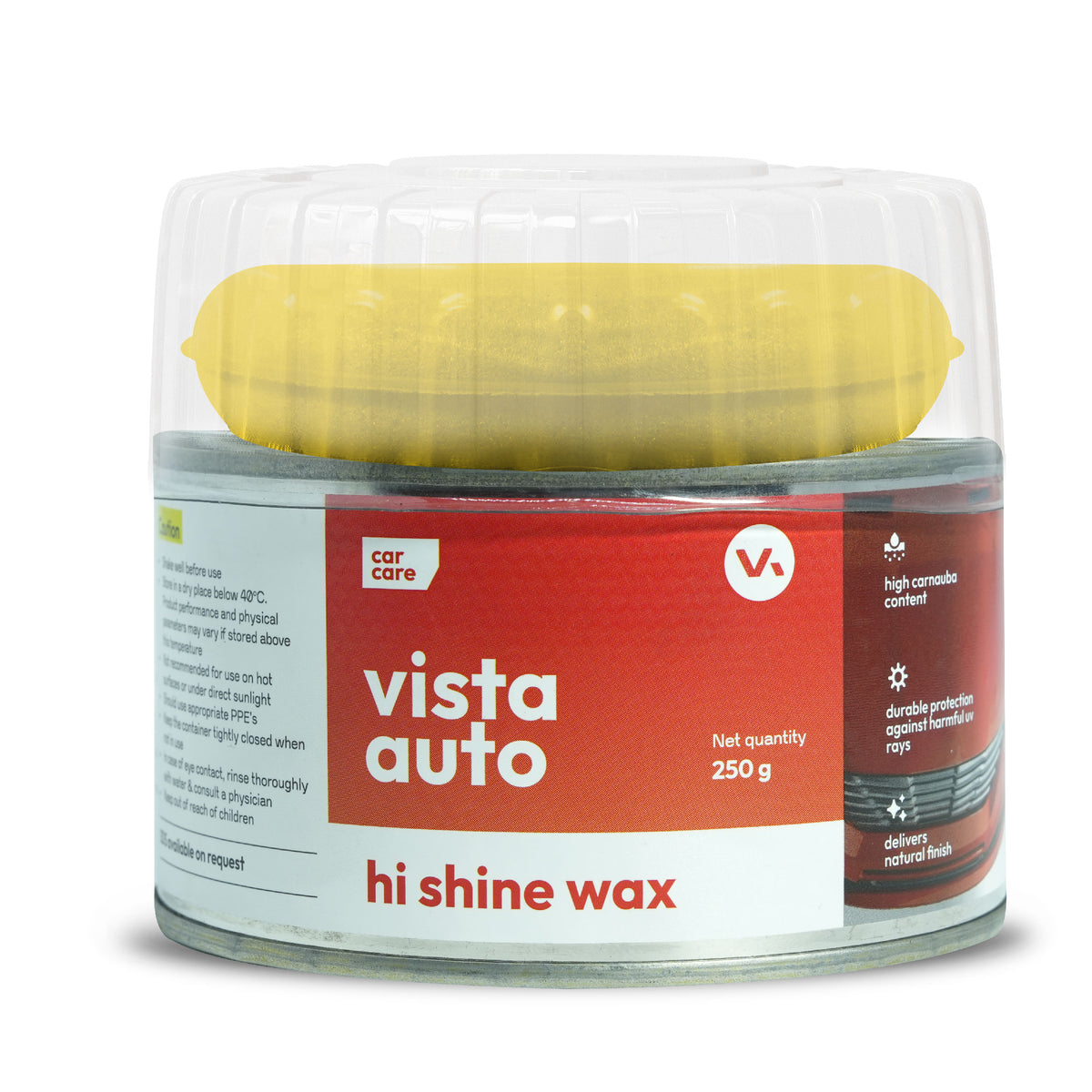 Hi-Shine Wax 250 g (Carnauba Wax) Polish