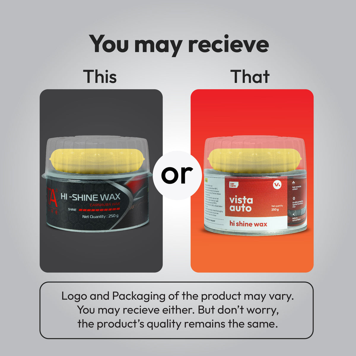 Hi-Shine Wax 250 g (Carnauba Wax) Polish