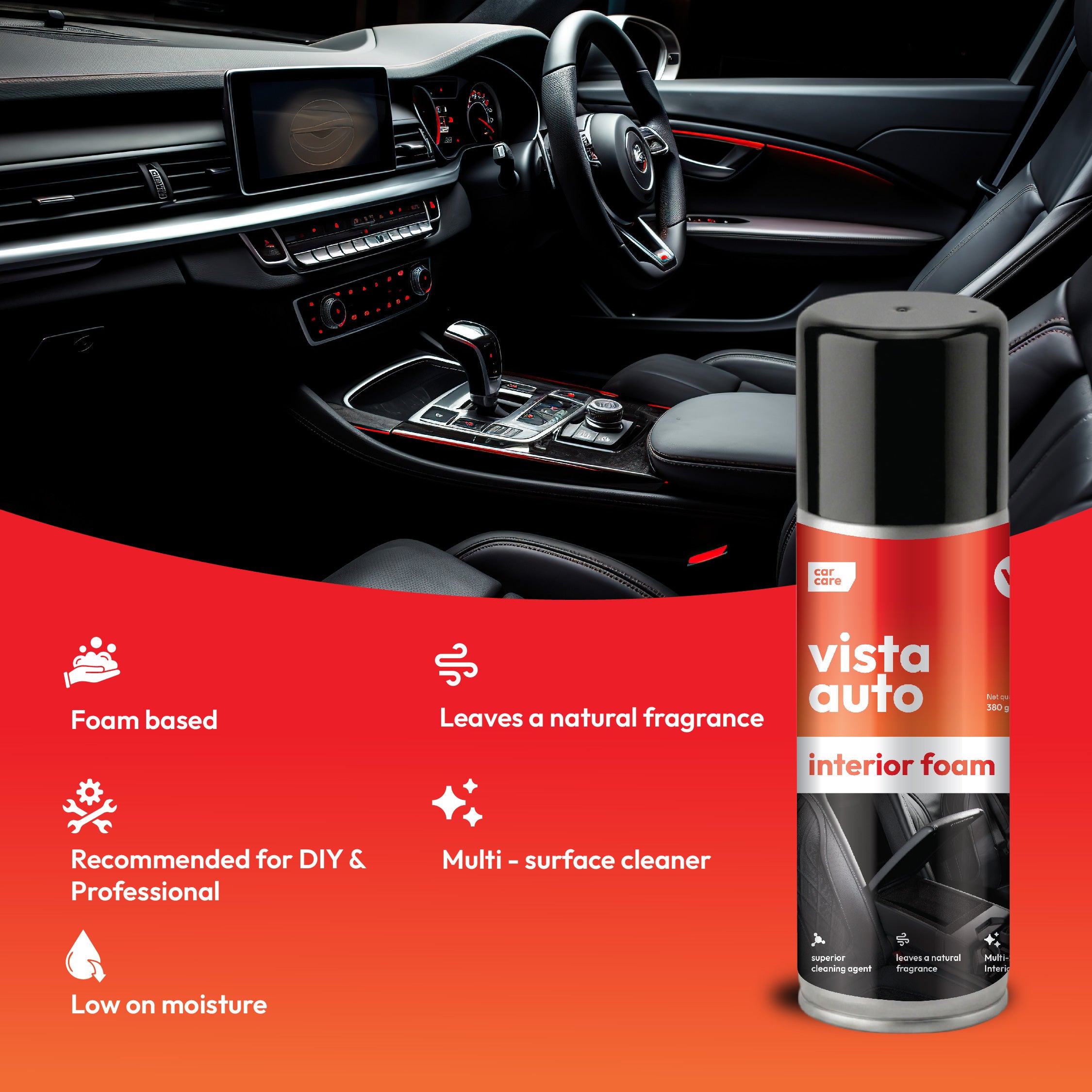 Interior Foam 450 ml | Car Interior Cleaner
