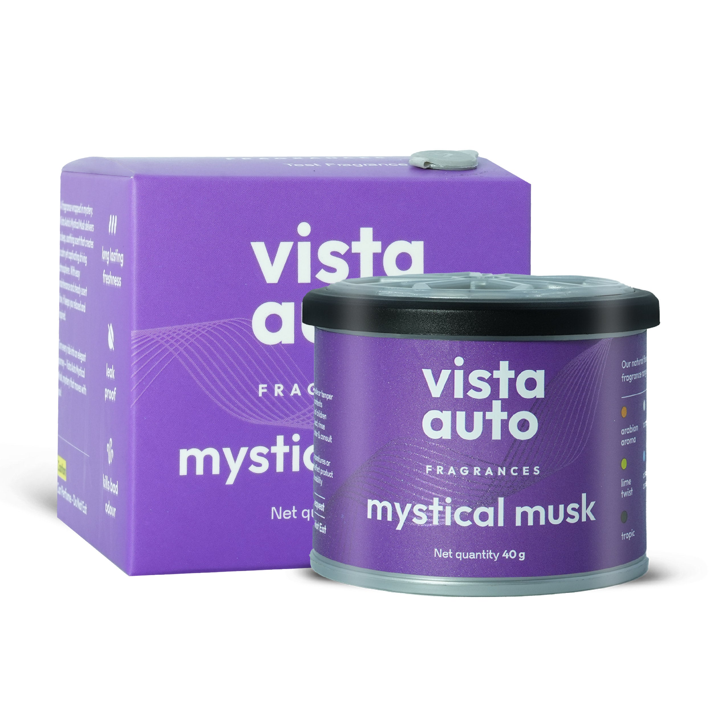 Aura Natural Fiber Car Air Freshener - Mystical Musk 40 g