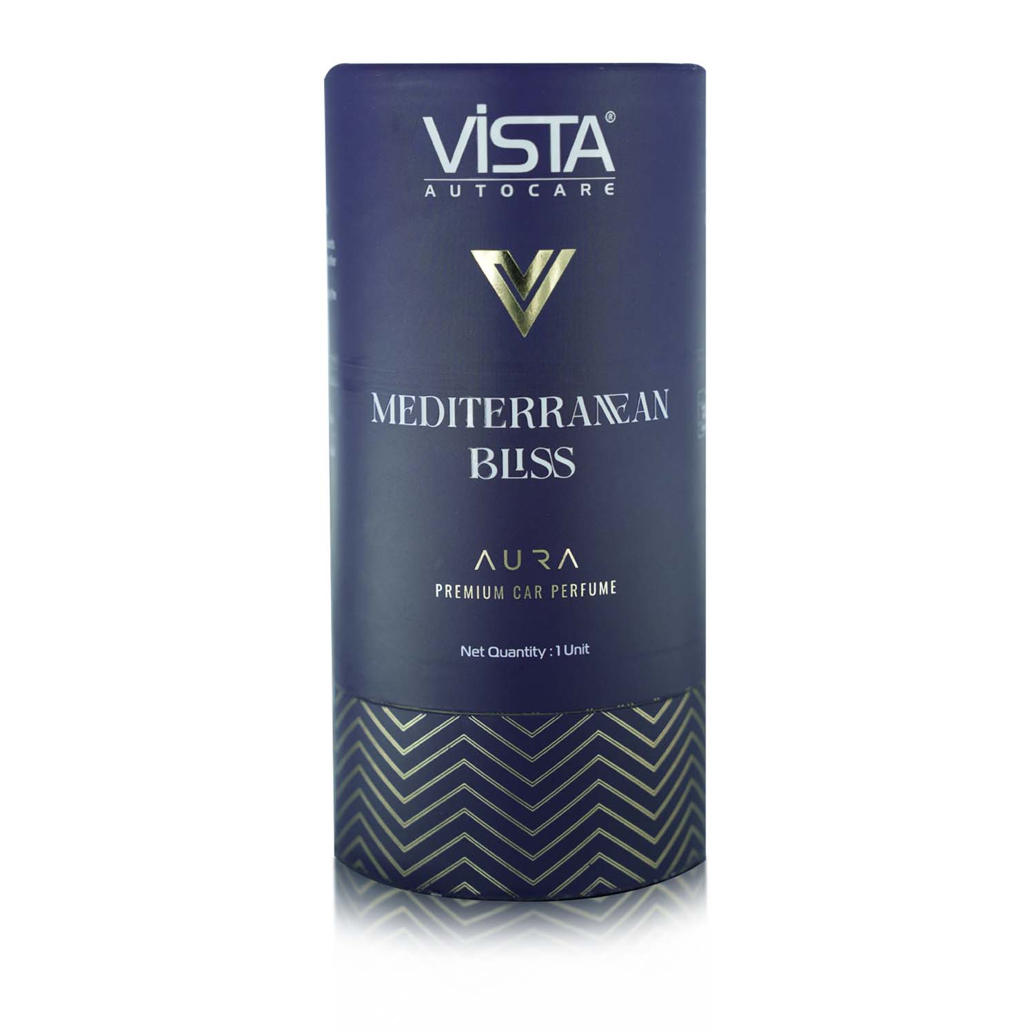 Vista Aura Premium Car Perfume - Mediterranean Bliss 50 ml with 2 Hanging Boards | Long Lasting Car Air Freshener Luxury Perfume | 600+ Sprays | Hanging Freshener