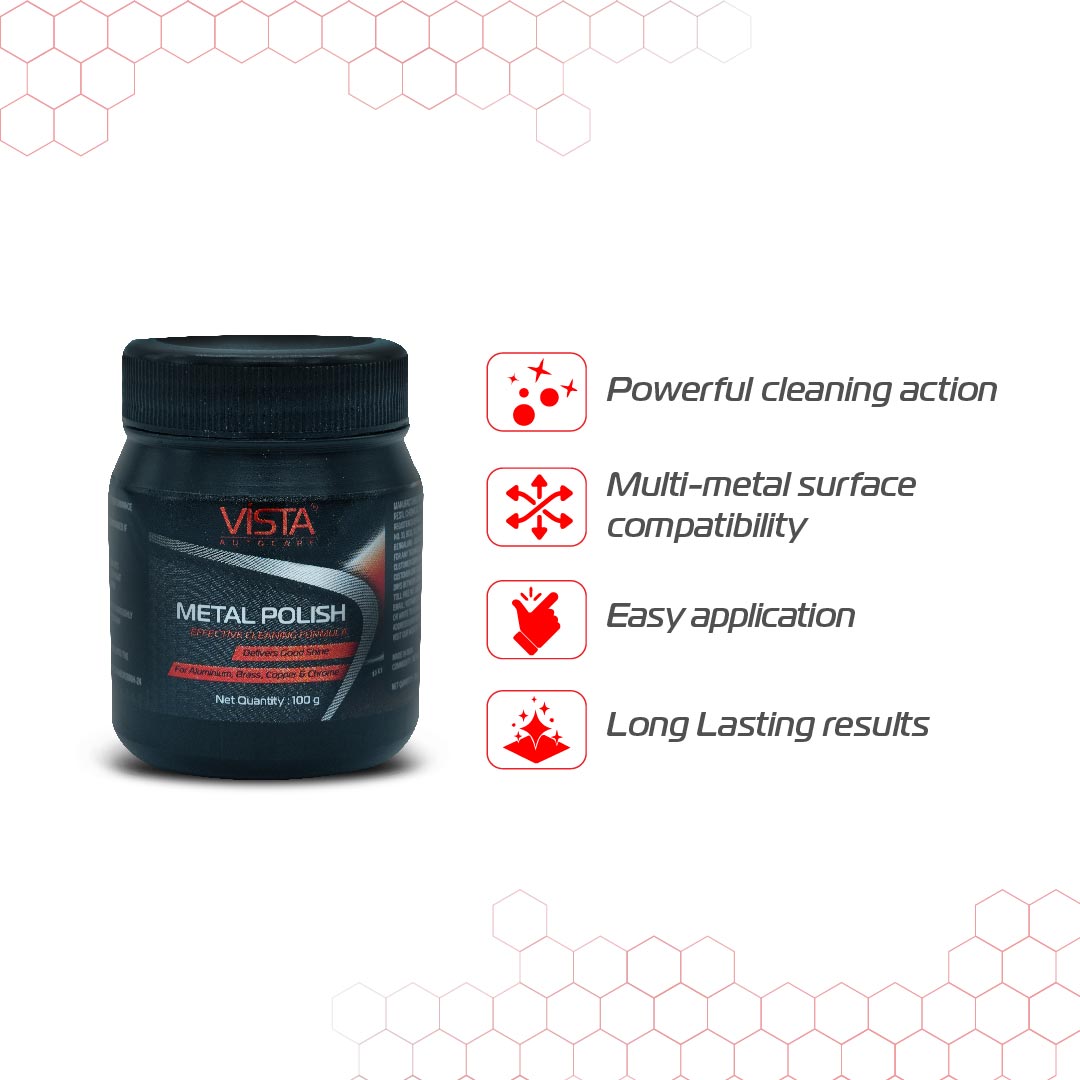 Metal Polish 100 g | Superior Shine for Chrome, Copper, Brass, Bronze, Nickel & Stainless Steel