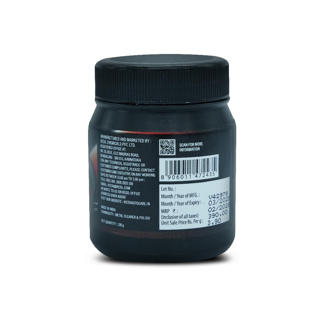 Metal Polish 100 g | Superior Shine for Chrome, Copper, Brass, Bronze, Nickel & Stainless Steel