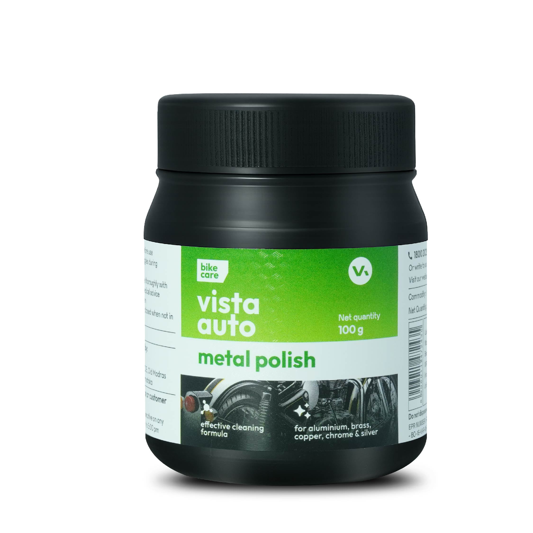 Metal Polish 100 g | Superior Shine for Chrome, Copper, Brass, Bronze, Nickel & Stainless Steel