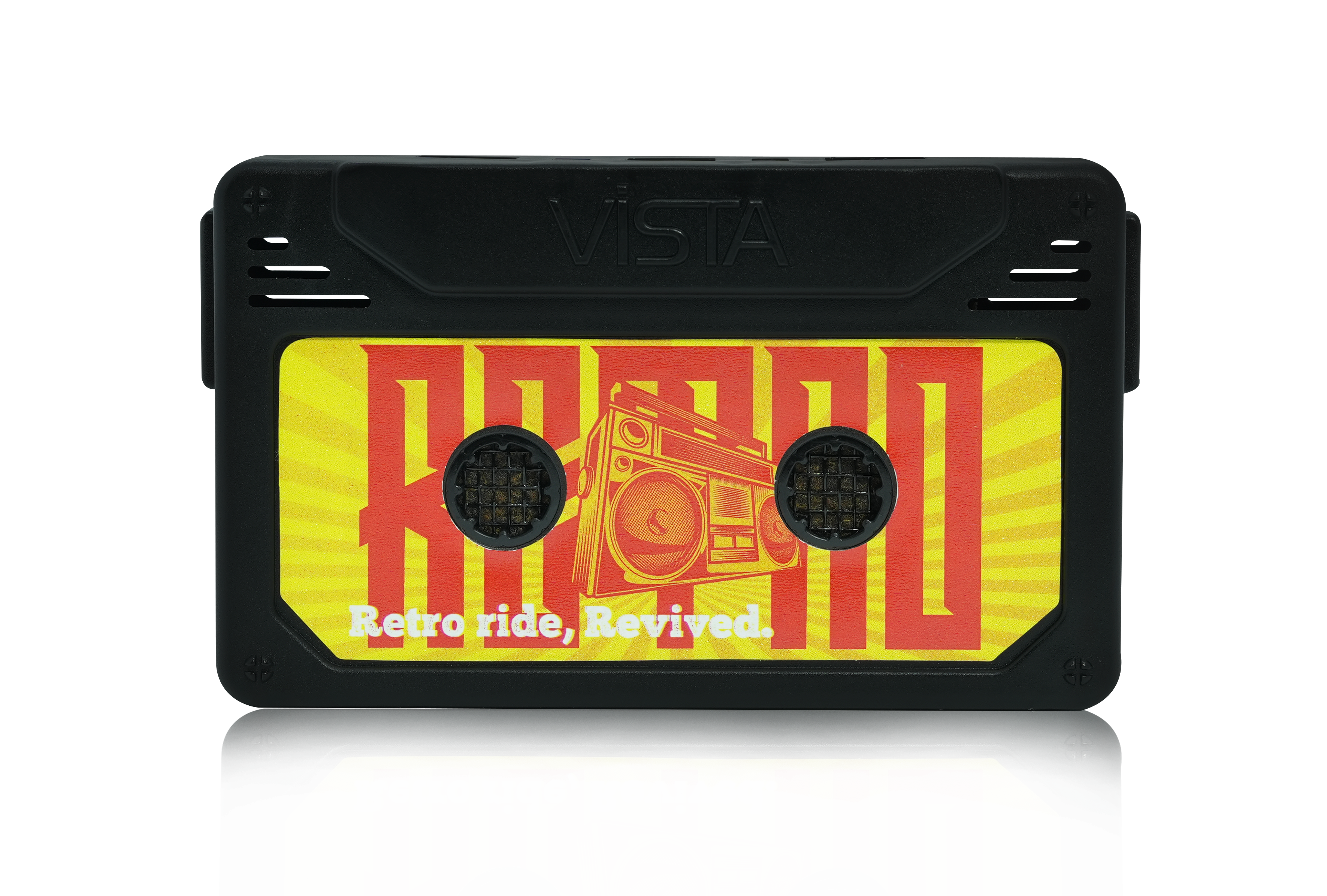 Aura Retro Car Air Freshener – Classic Oudh Cassette Style Dashboard Perfume | Long-Lasting Wooden Block Car Fragrance | Nostalgic Freshness - 26g