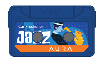 Aura Hip Hop, Retro, Jazz | Pack of 3 Car Air Freshener – Cassette Style Dashboard Perfume | Long-Lasting Wooden Block Car Fragrance | 26g Each