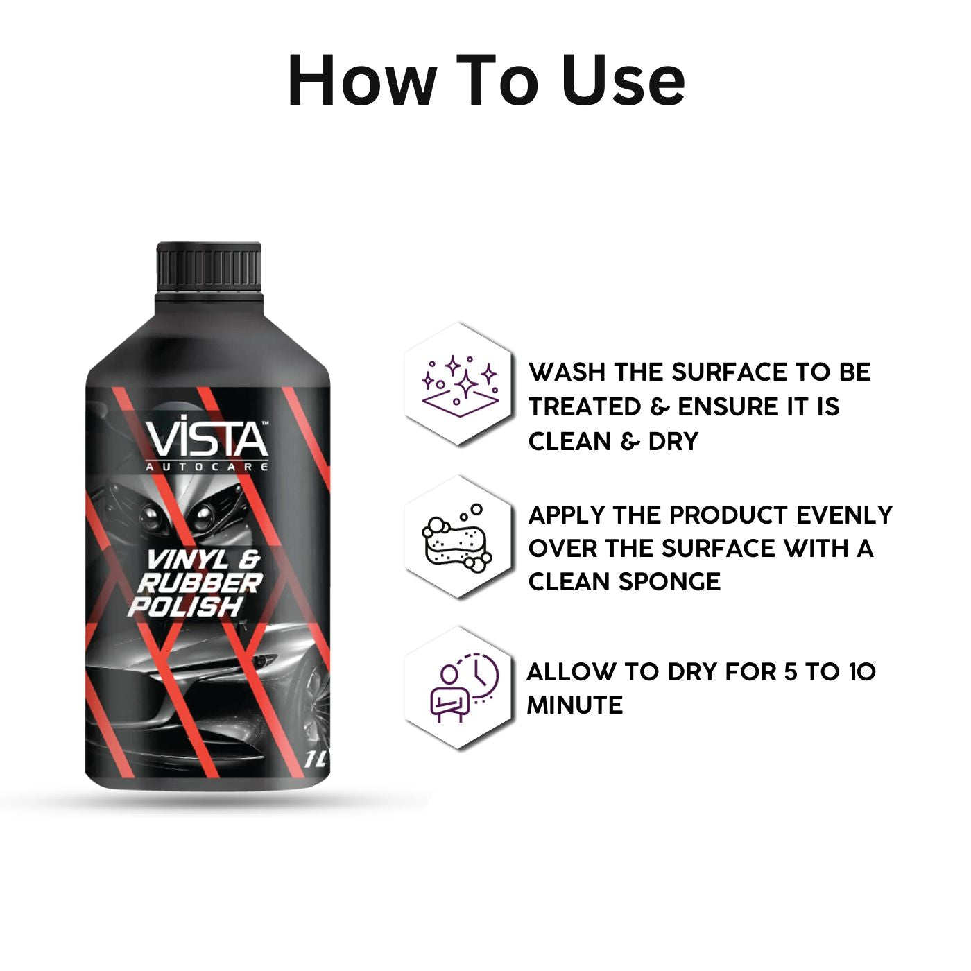 VISTA VINYL & RUBBER POLISH 1000 ml