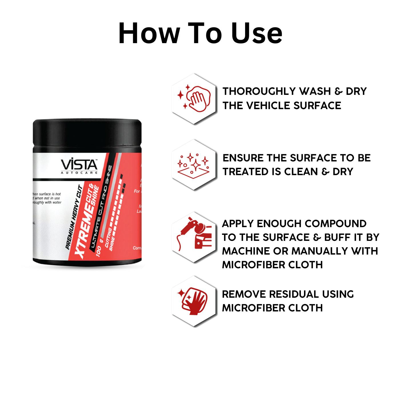 Xtreme Cut And Shine 100 g | Minor Scratch Remover Rubbing Compound
