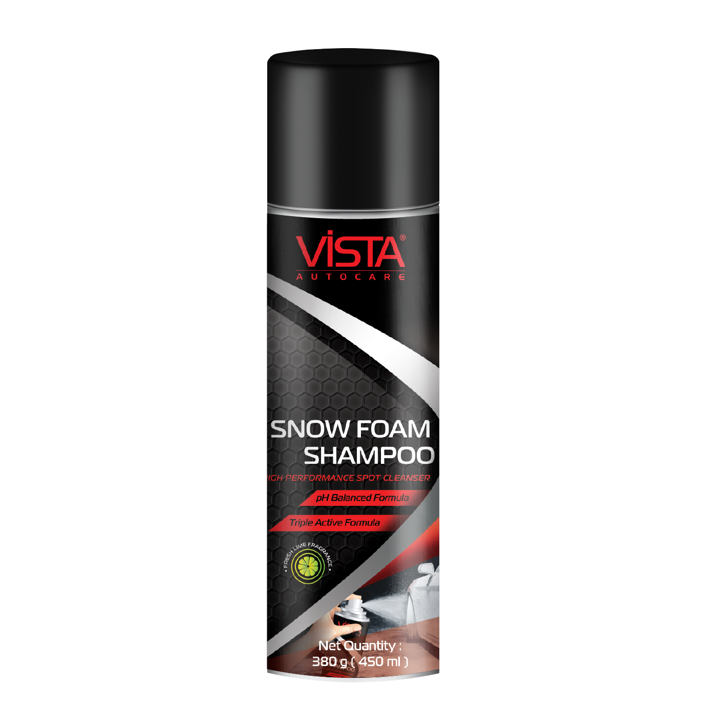 Vista Snow Foam Shampoo 450 ml (380 g) with Expert Performance Microfiber Cloth MG