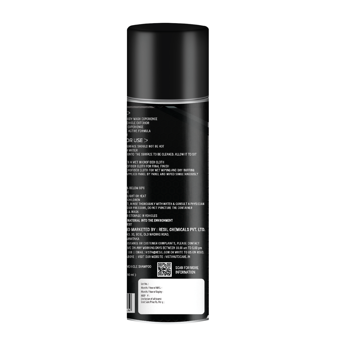 Vista Snow Foam Shampoo 450 ml (380 g)