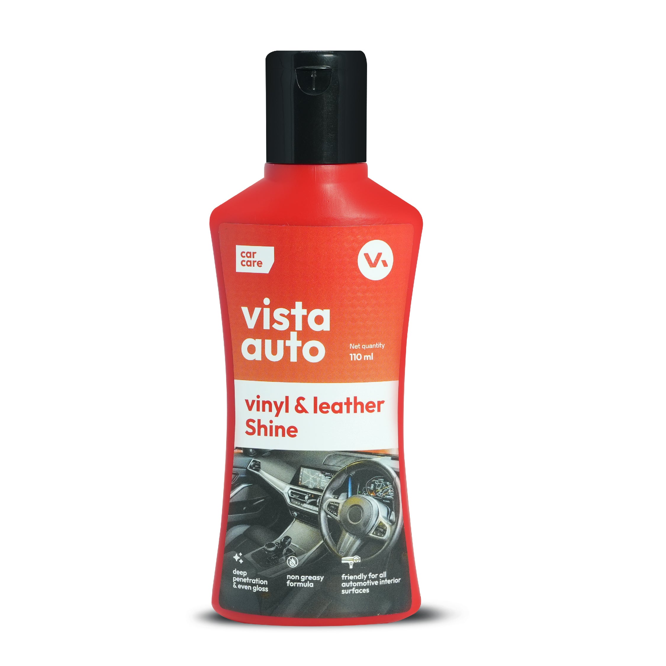 Vinyl & Leather Shine 110 ml (Free Applicator Sponge)