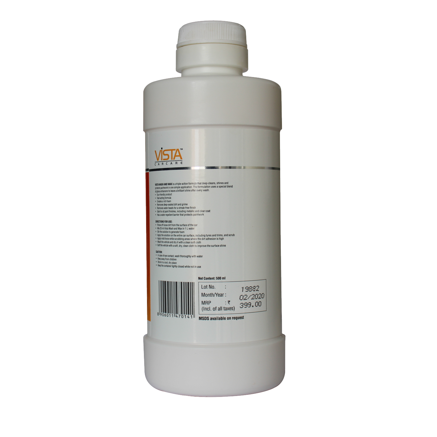 WASH & WAX 500 ml Car and Bike Shampoo