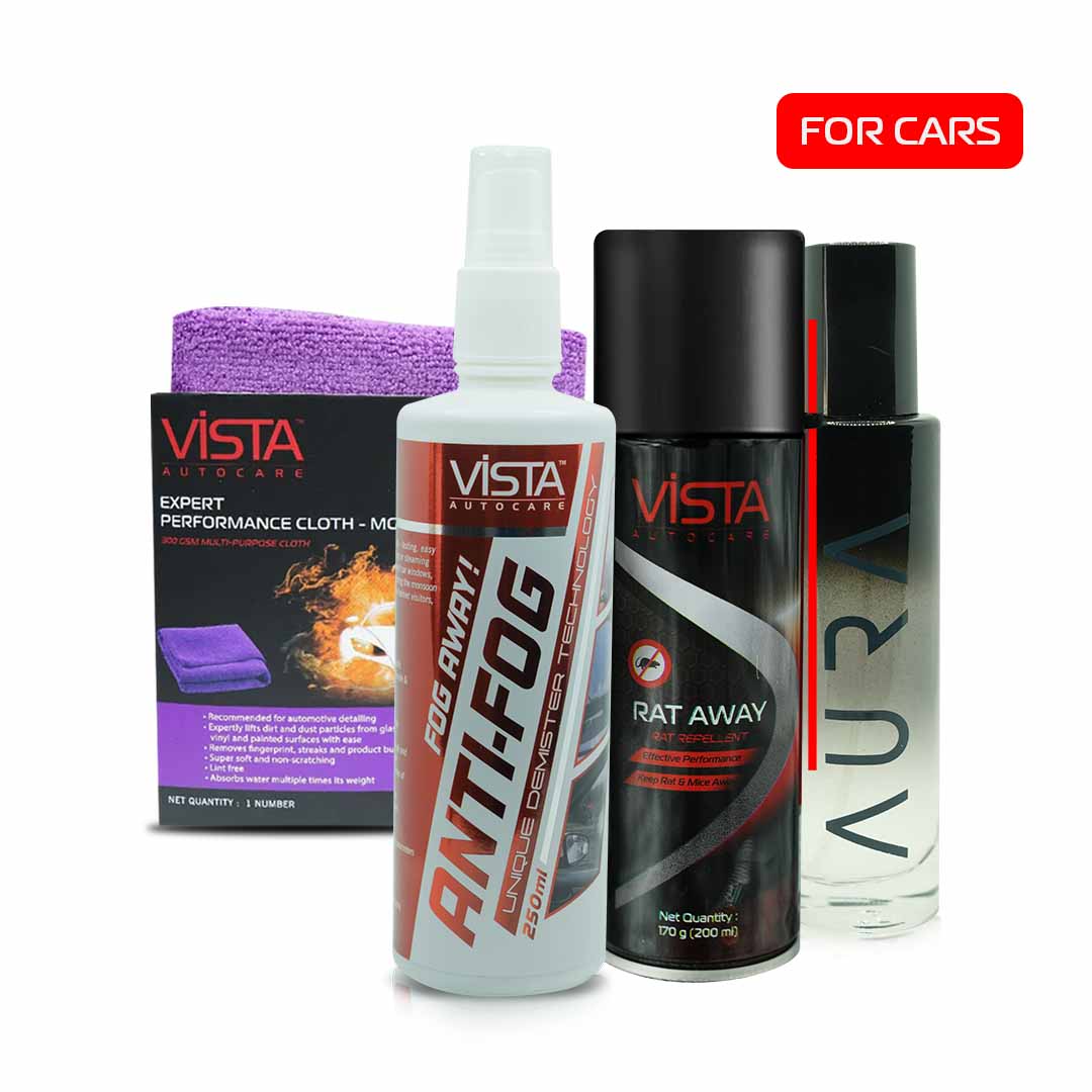 Car Winter Protection Kit -CK8 | 4-in-1 Cold Weather Defense | Anti-Fog, Rat Repellent & Crown Freshener