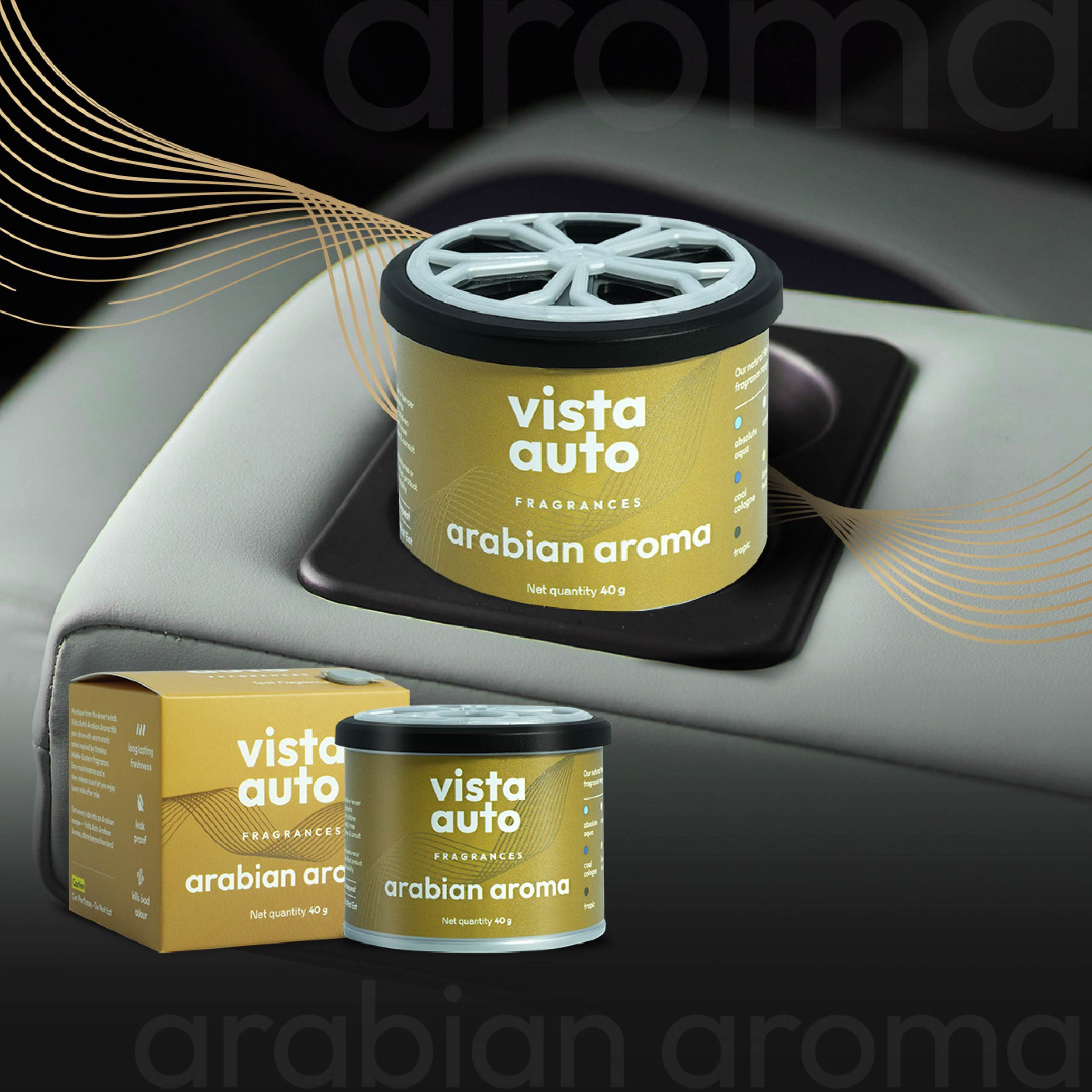 Aura Natural Fiber Car Freshener - Arabian Aroma 40 g