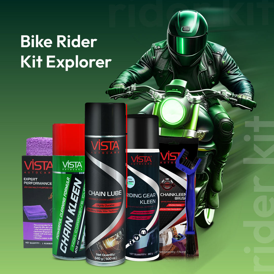 Bike Rider Kit Explorer - BK1 | Pack of 5 Maintenance Kit | Complete Chain & Gear Care Bundle
