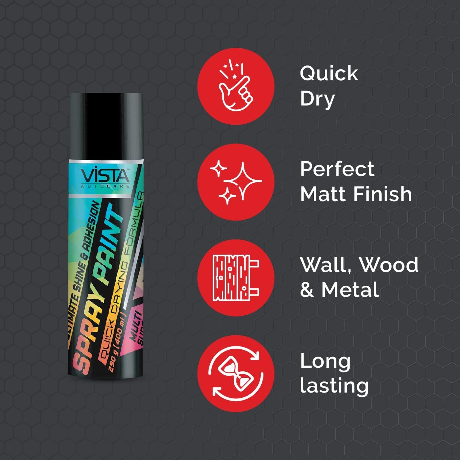 Spray Paint Black Matte 400 ml (290 g)