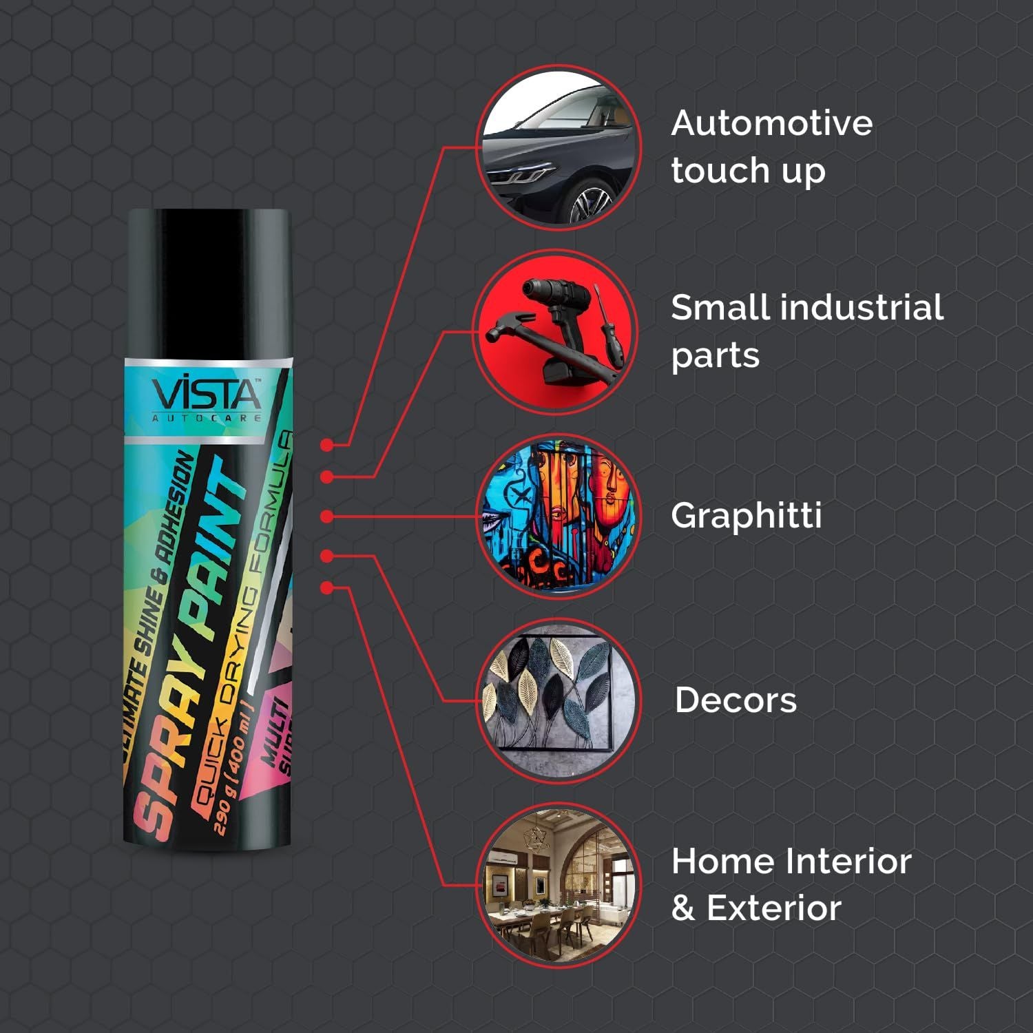 Spray Paint Black Matte 400 ml (290 g)