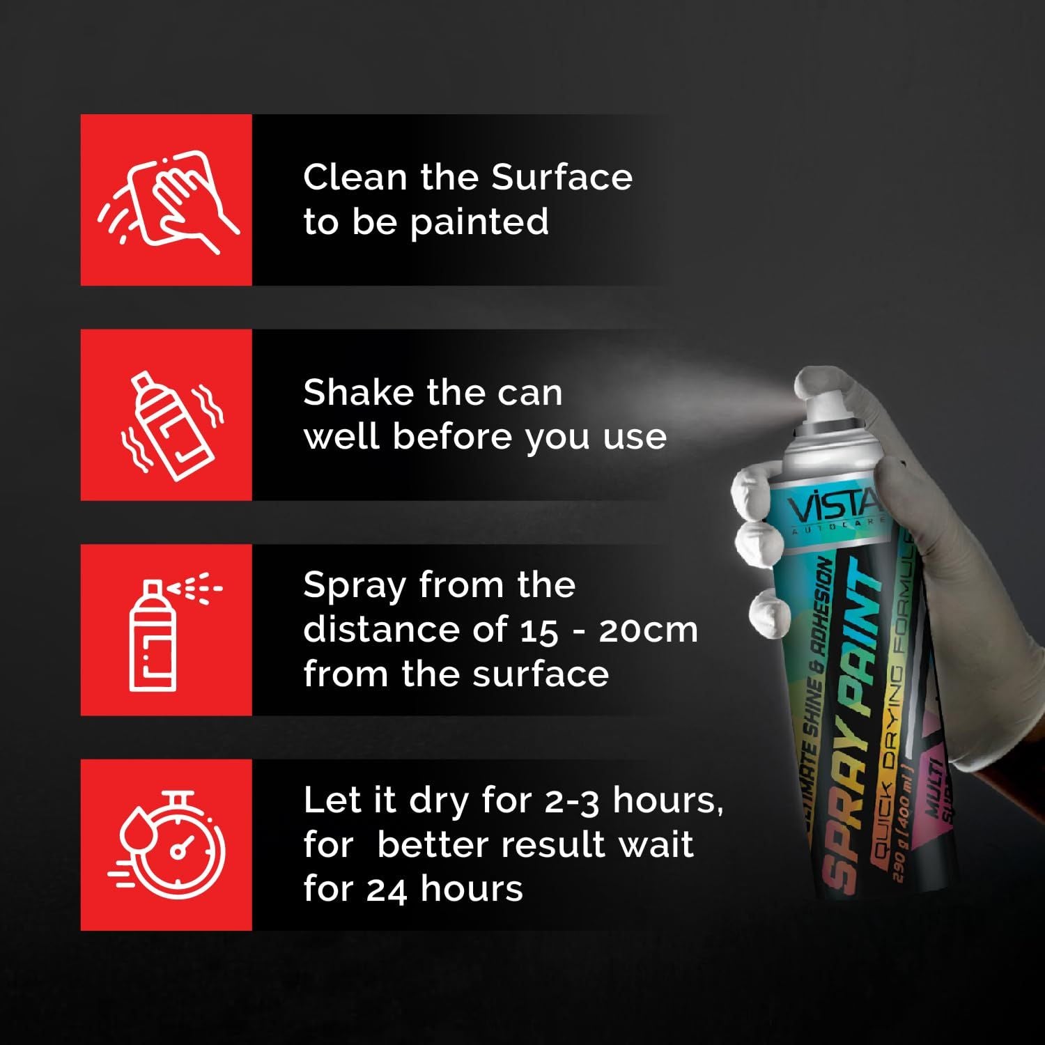 Spray Paint Black Matte 400 ml (290 g)