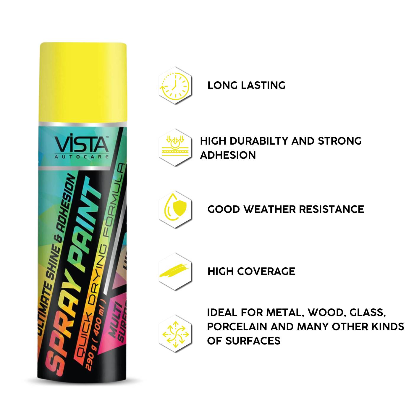 VISTA SPRAY PAINT CANARY YELLOW 400 ml (290 g)