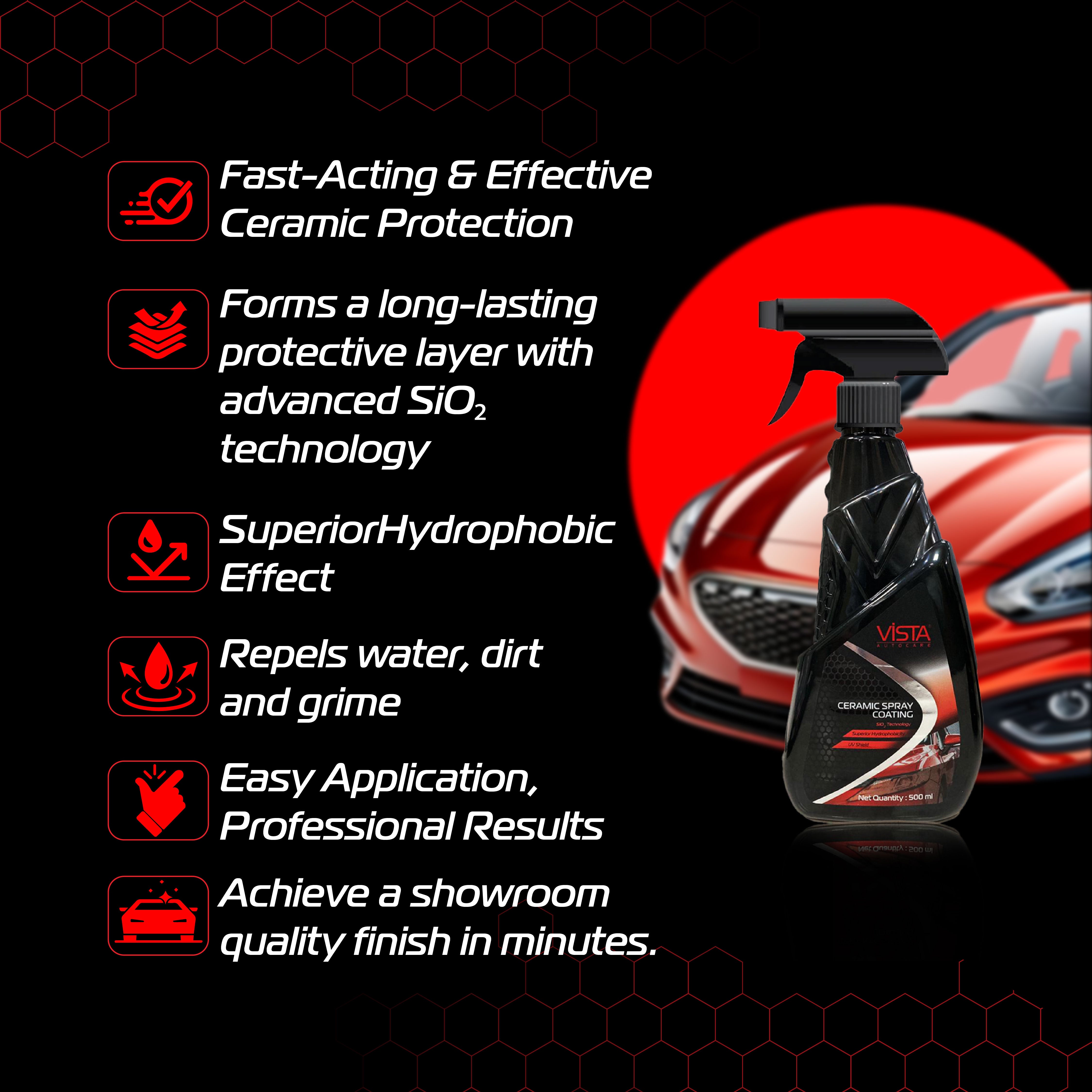 Ceramic Spray Coating 500ml | Professional SiO2 Hydrophobic Protection