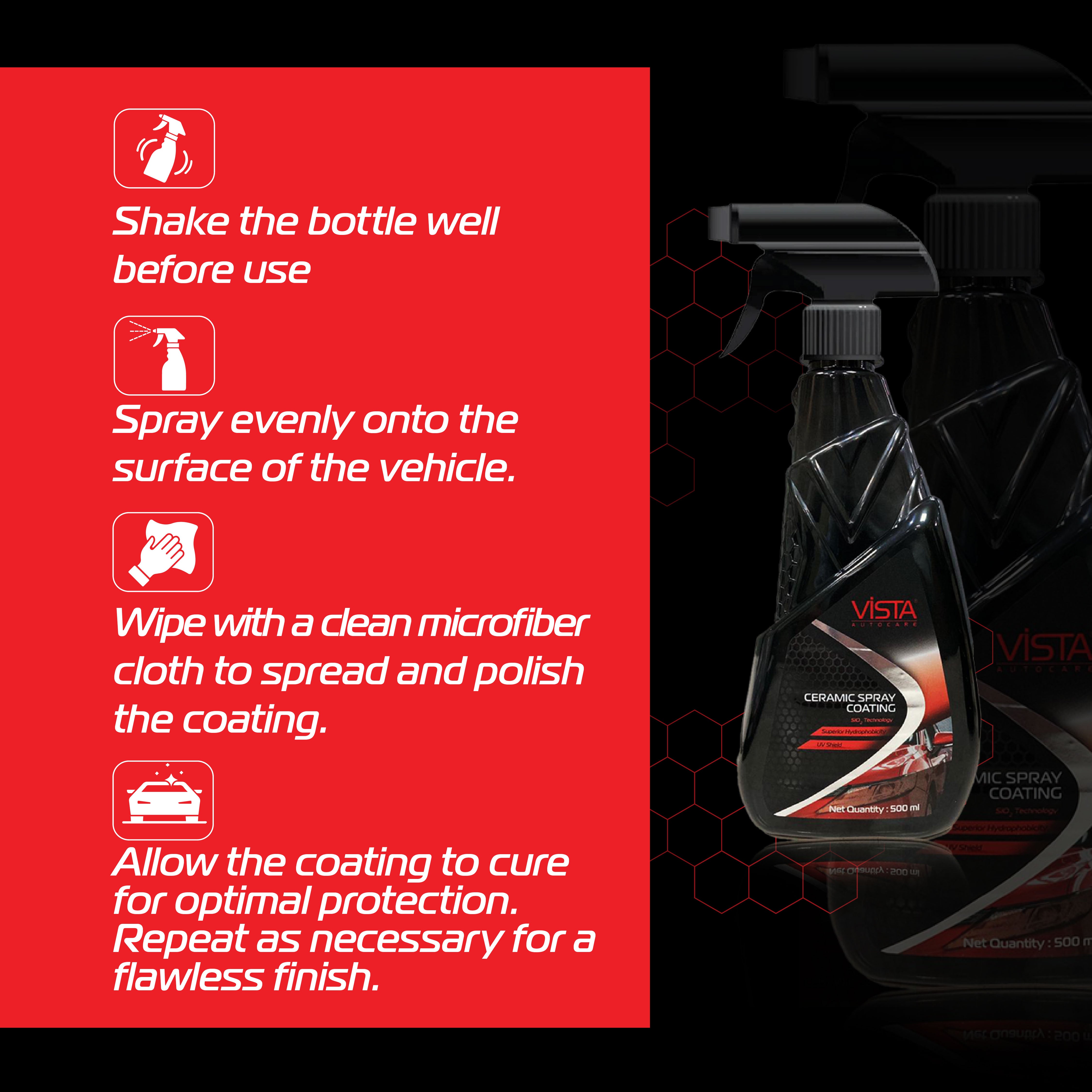 Ceramic Spray Coating 500ml | Professional SiO2 Hydrophobic Protection