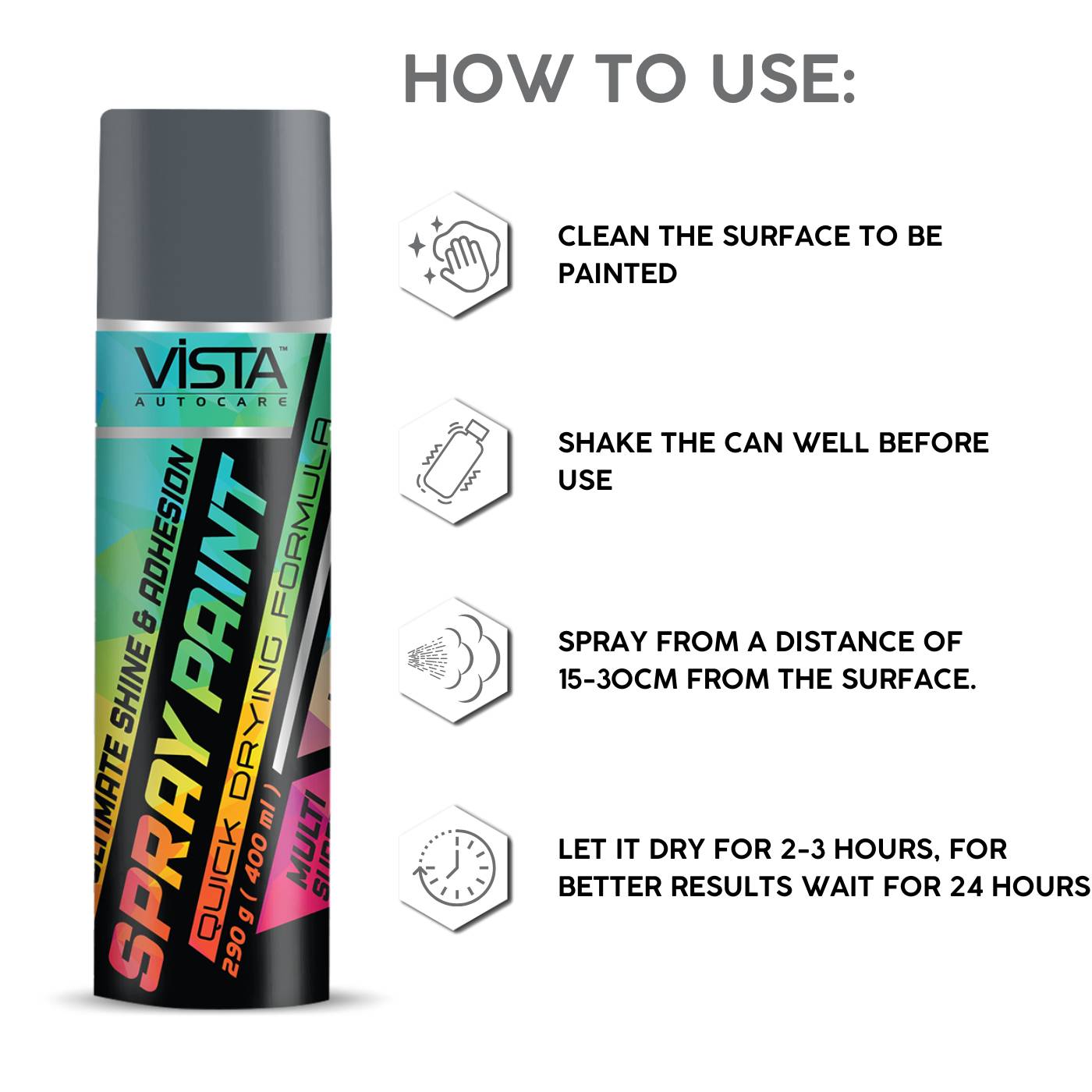 Spray Paint Medium Grey 400 ml (290 g)