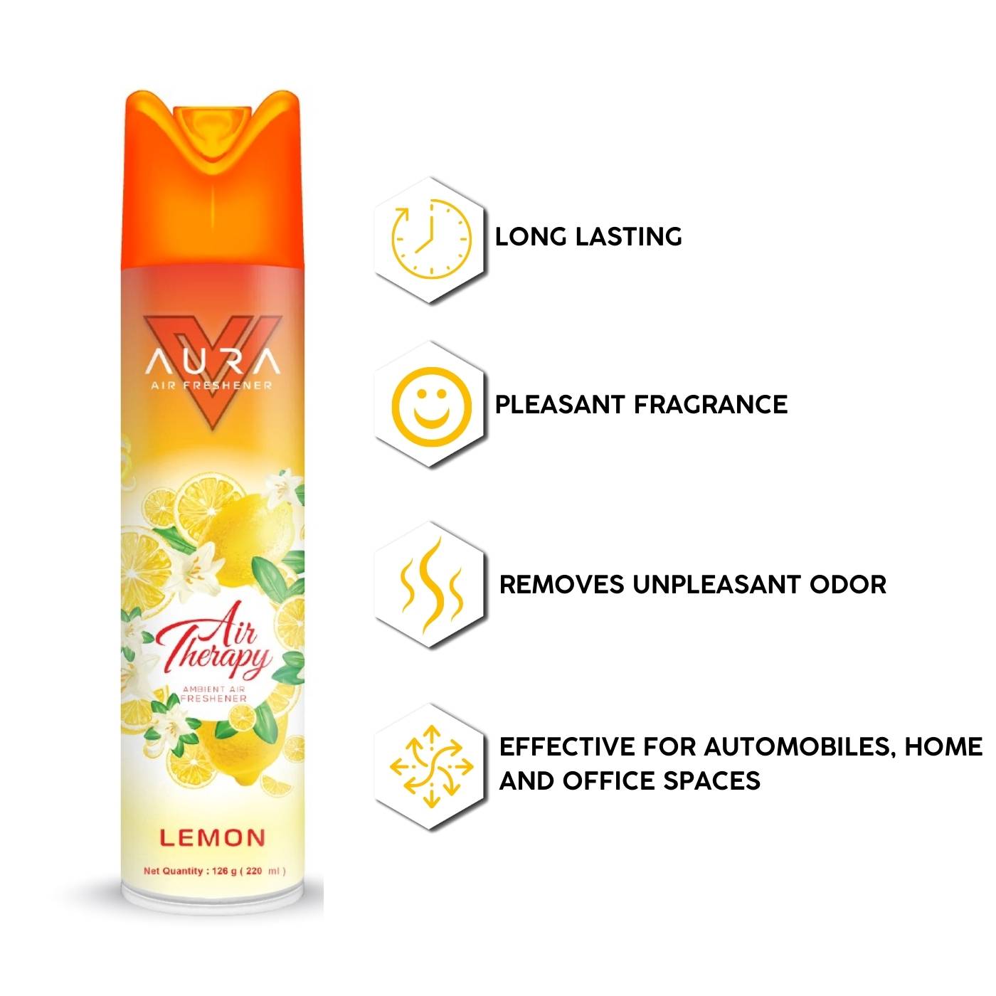 Vista Aura Air Freshener Lemon 220 ml