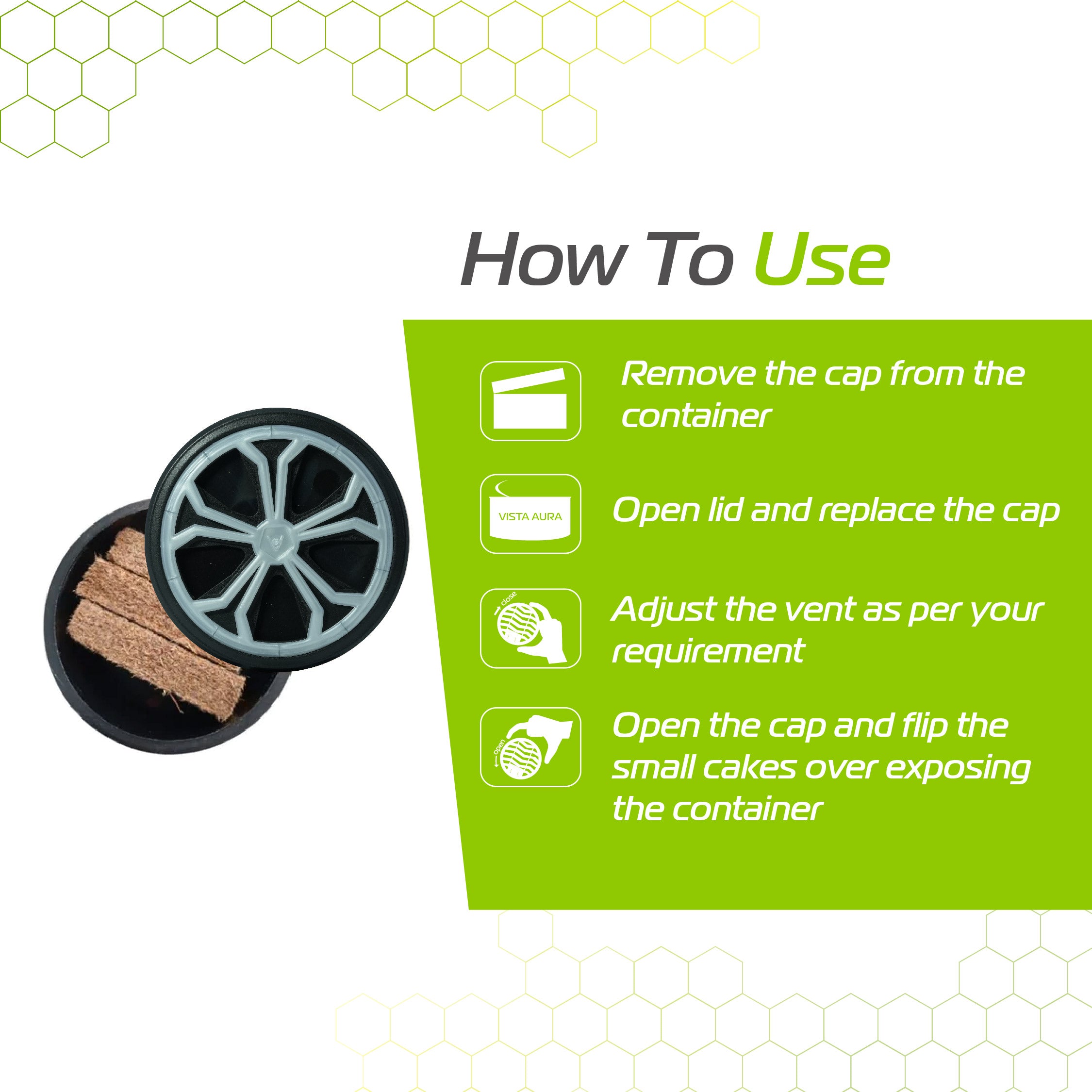 Aura Natural Fiber Car Freshener - Lime Twist 40 g