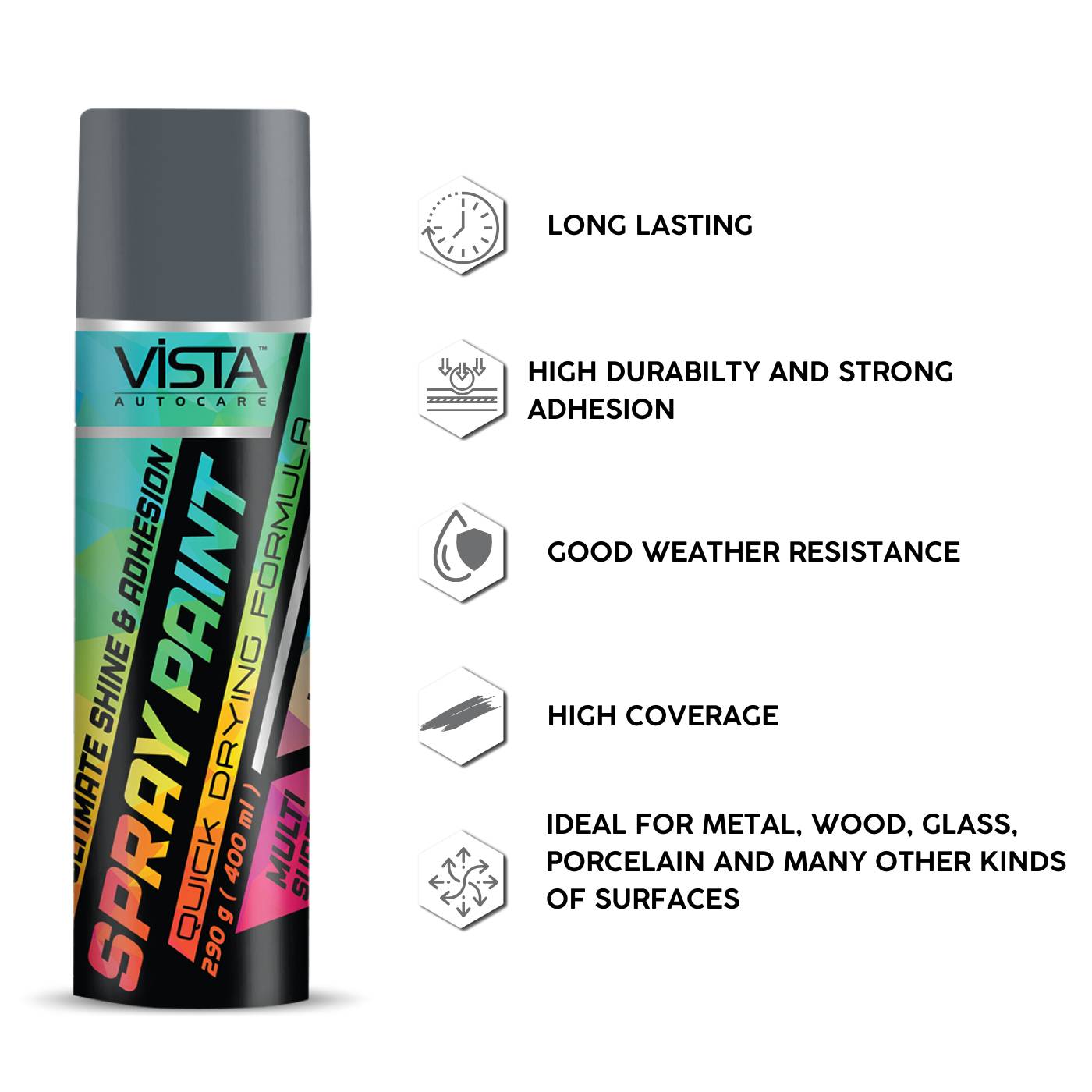 Spray Paint Medium Grey 400 ml (290 g)