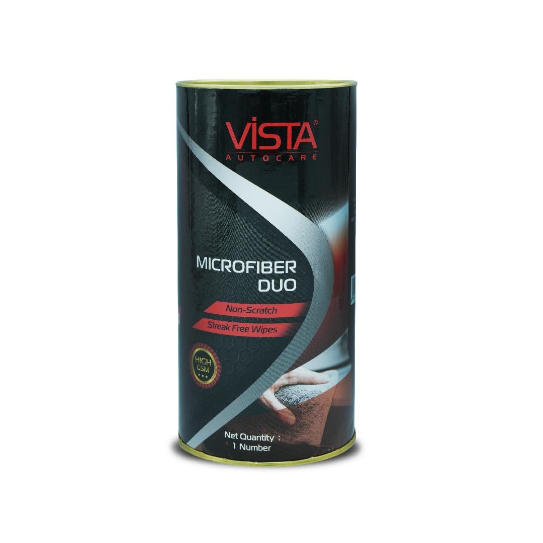 Microfiber Duo | Dual Surface Cleaning Cloths for Scratch-Free, Streak-Free Shine for Cars, Bikes, Homes, and Offices