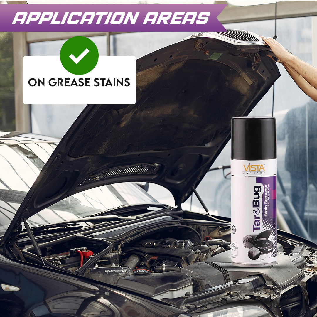 Tar & Bug Stain Remover 125 ml | Safe of Painted Surfaces, Chrome, Glass and Plastic Surfaces