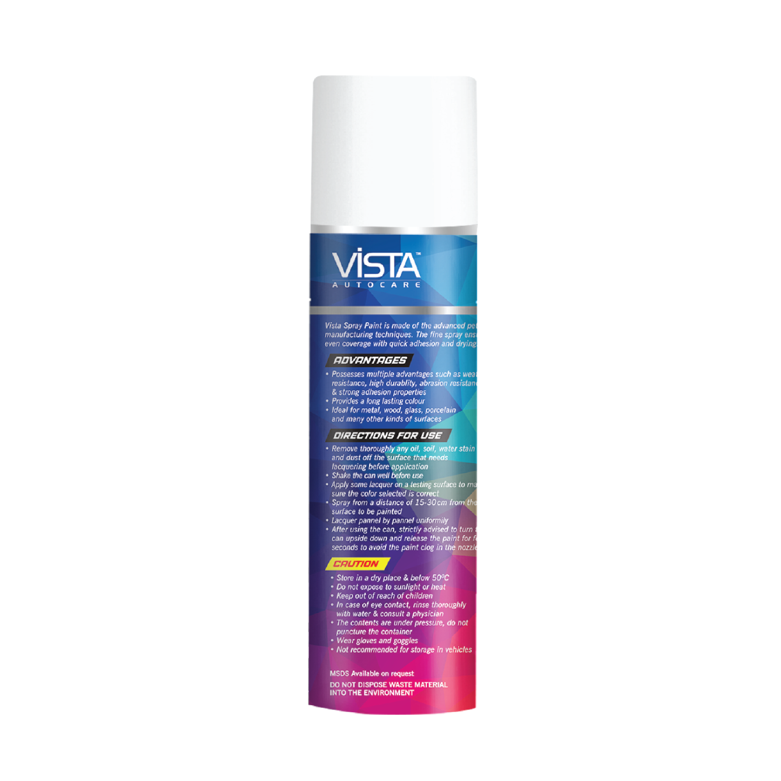 VISTA SPRAY PAINT BRIGHT ZINC 400 ml (290 g)