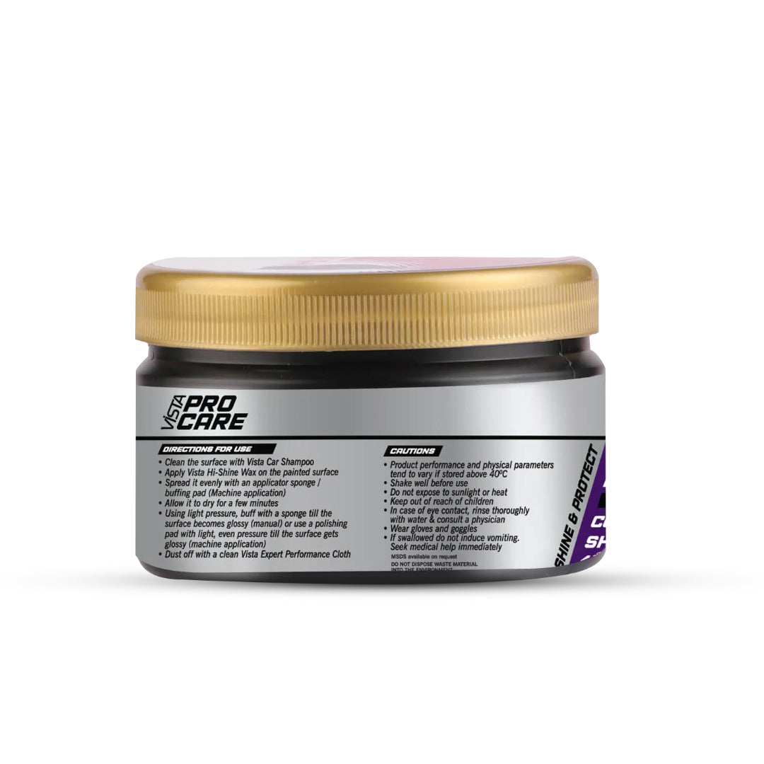 Hi-Shine Wax 250 g (Carnauba Wax) Polish