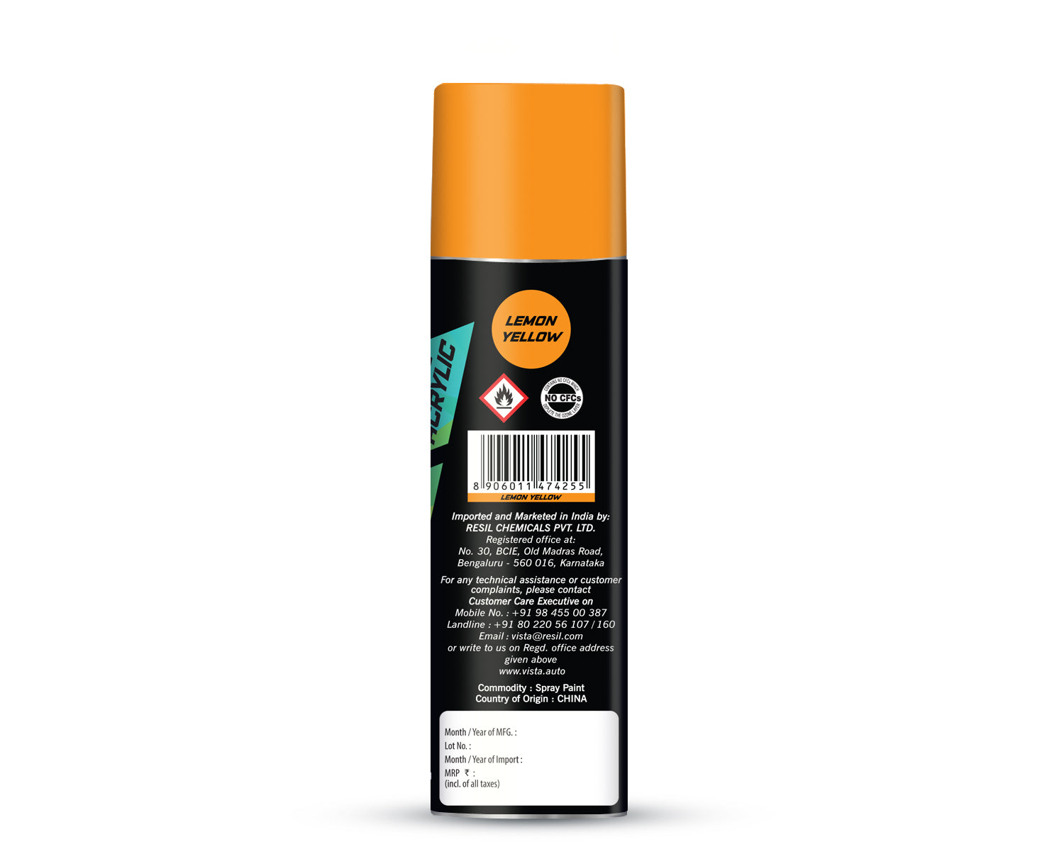 Spray Paint Lemon Yellow 400 ml (290 g)