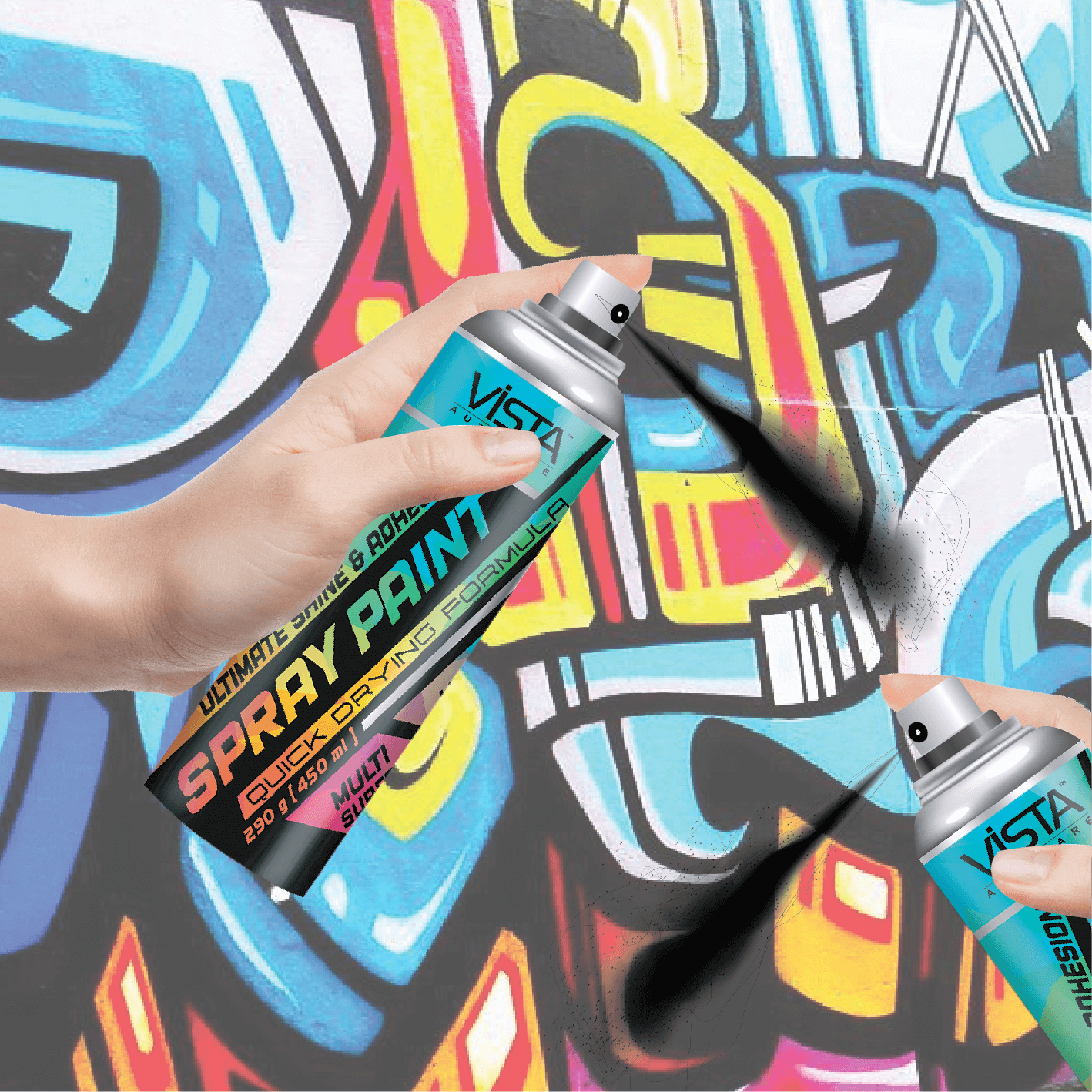 Spray Paint Black Glossy 400 ml (290 g)