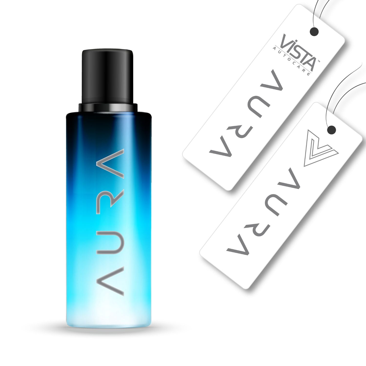 Vista Aura Hanging Air Freshener - Lagoon 30 ml with 2 Hanging Boards | For Home,  Living Spaces, Office,  Cars, Closets, Bathrooms | 400 + Sprays