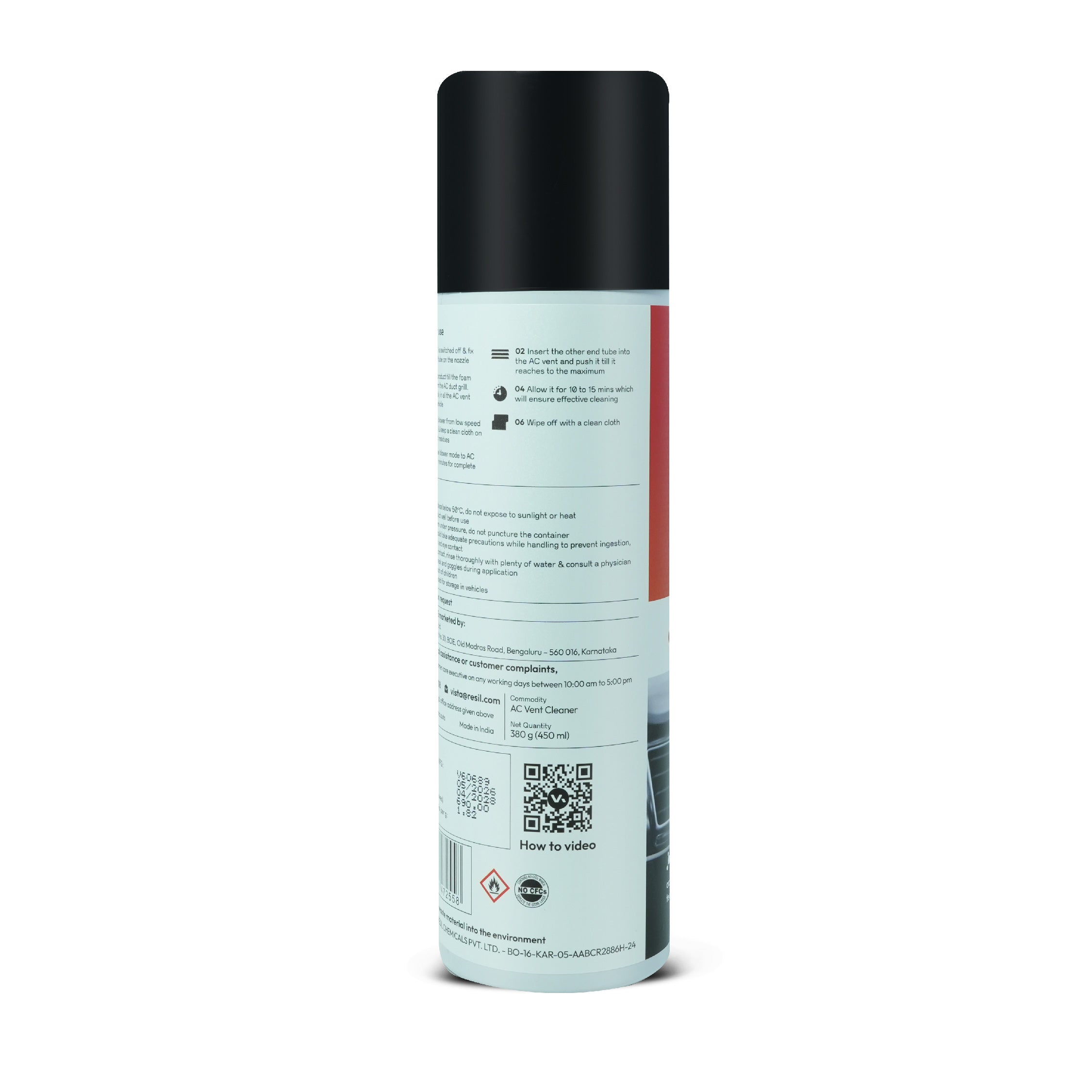AC Vent Kleen - 380g | Hygiene Foam Spray with Extension Tube
